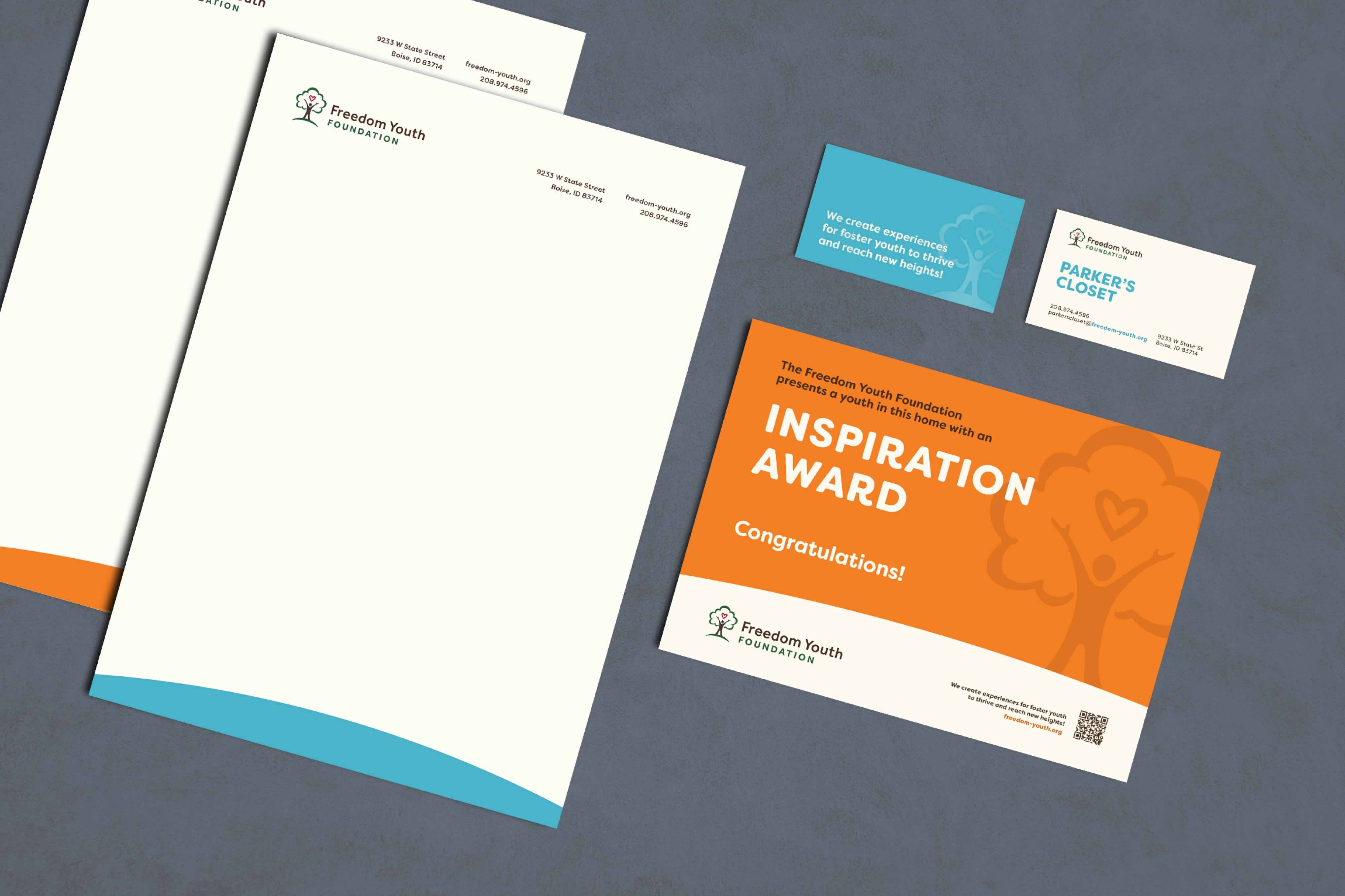 various branded stationary