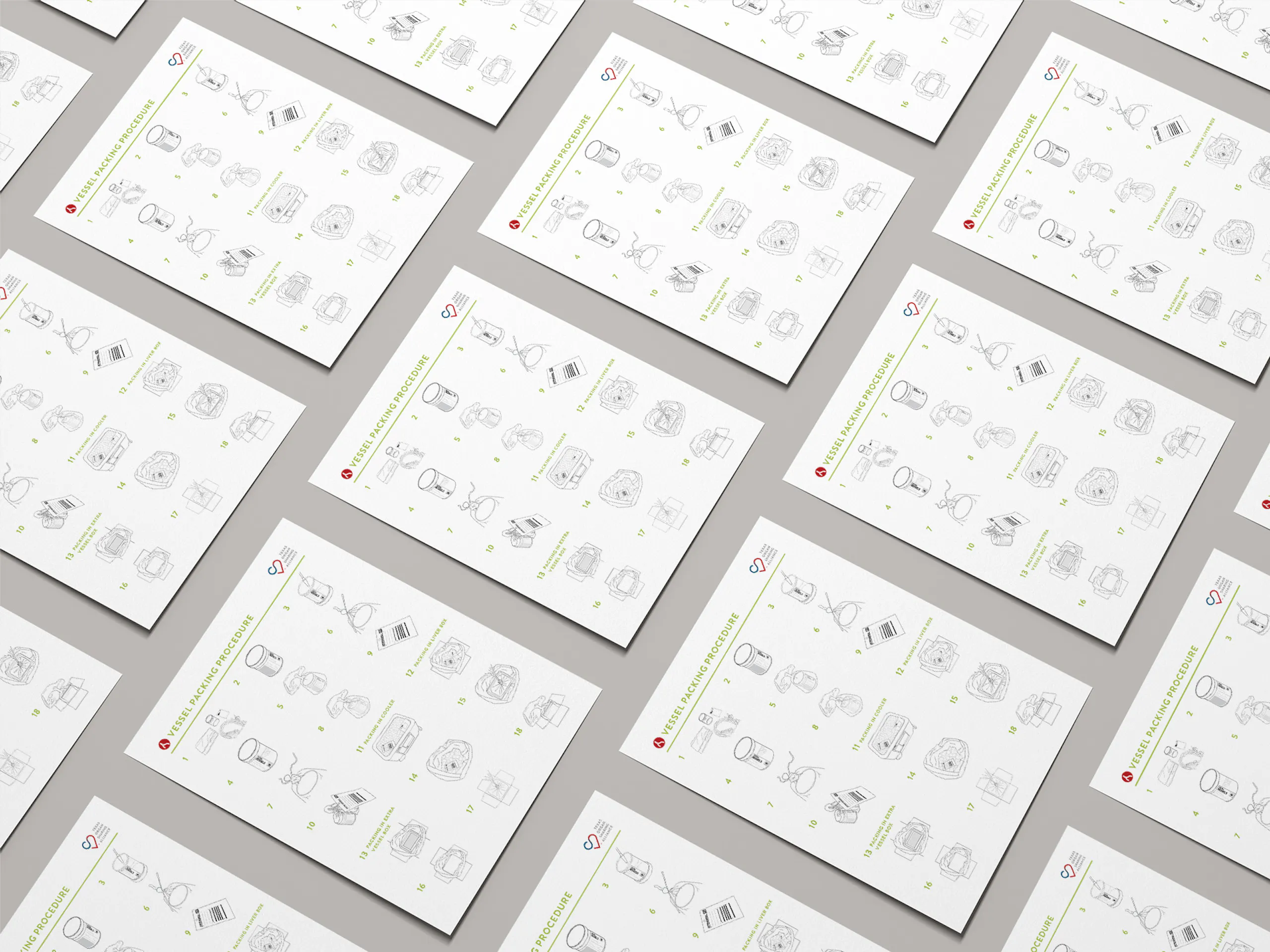 many many sheets of the procedure