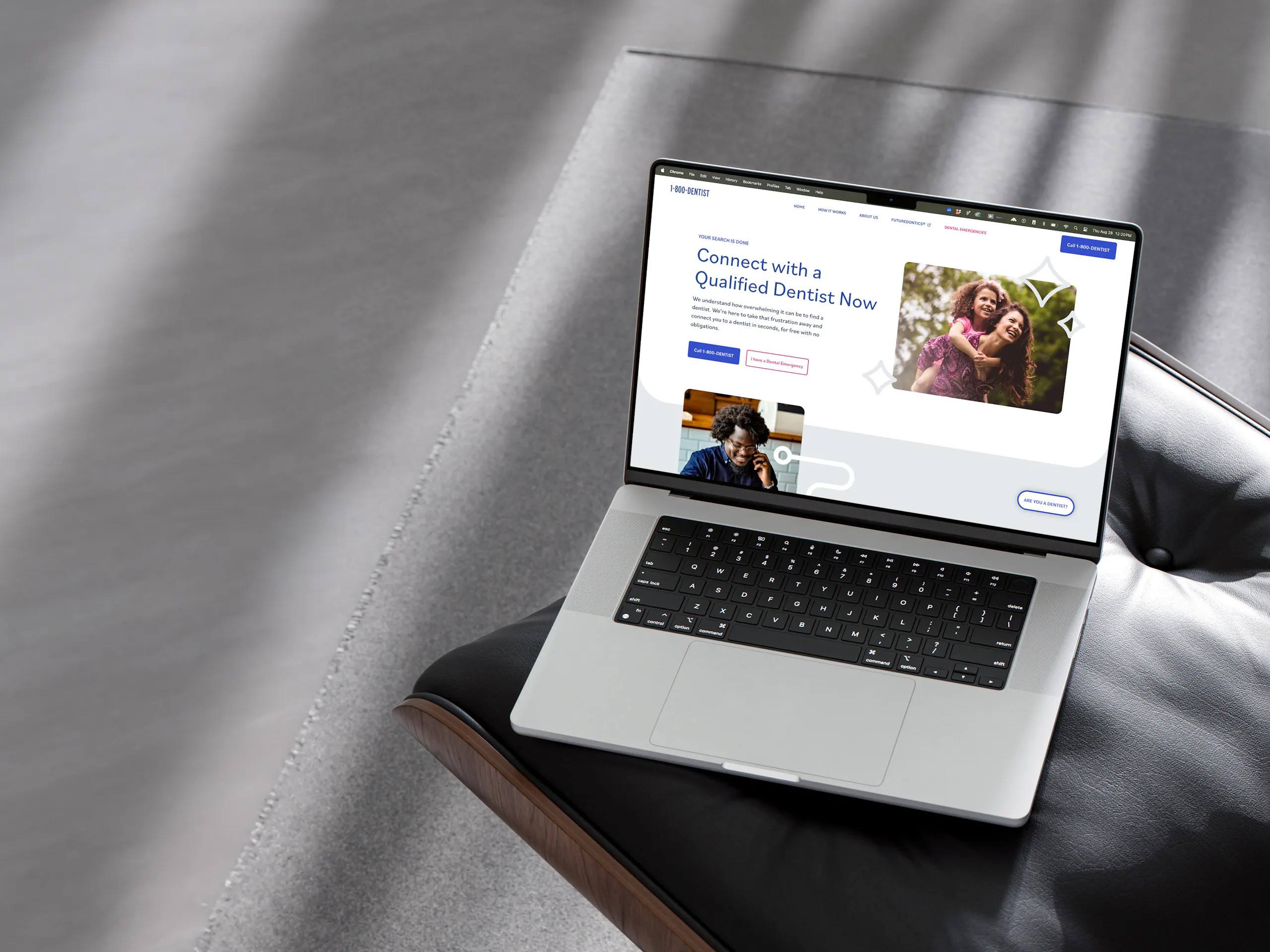 website on macbook