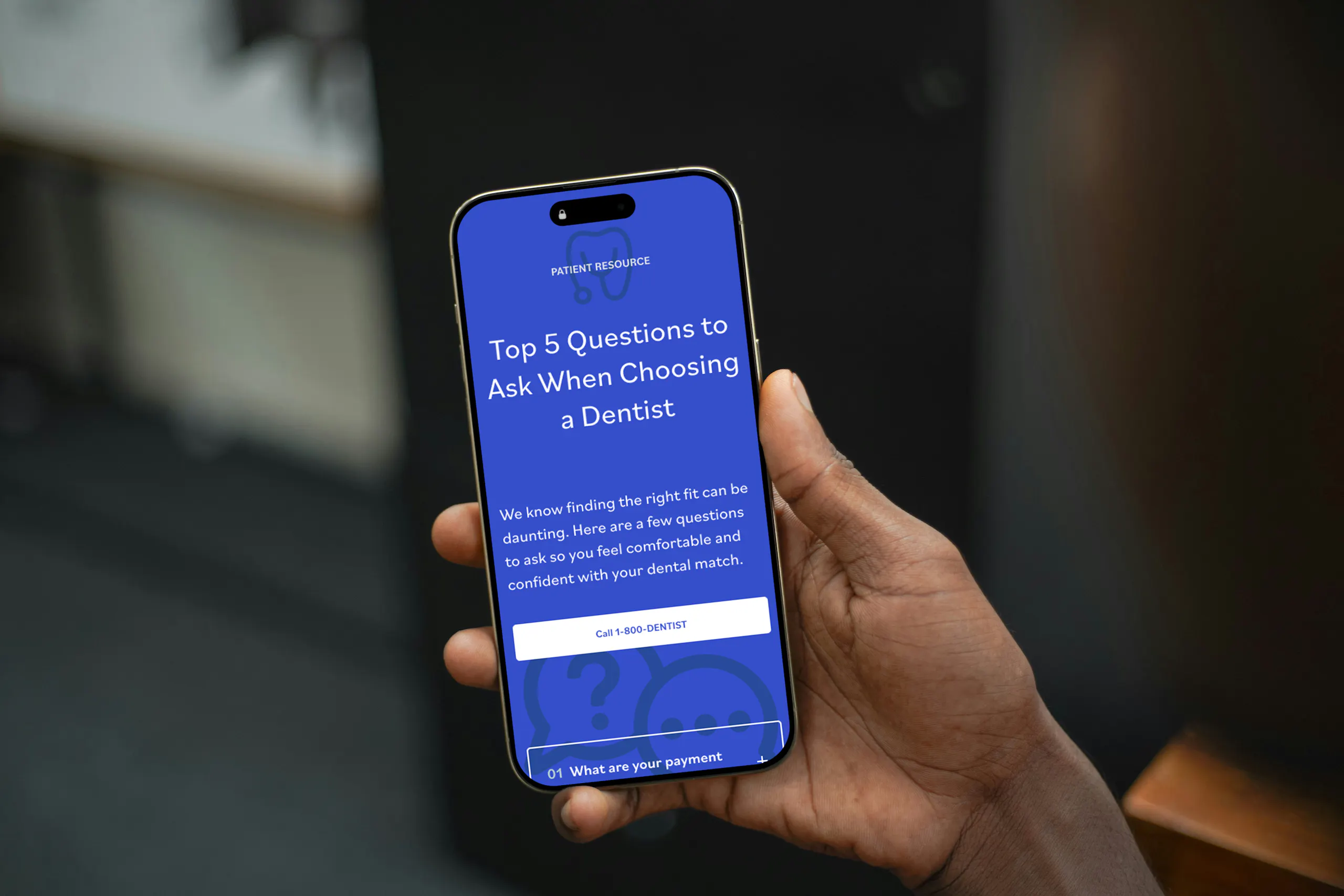 website on iphone