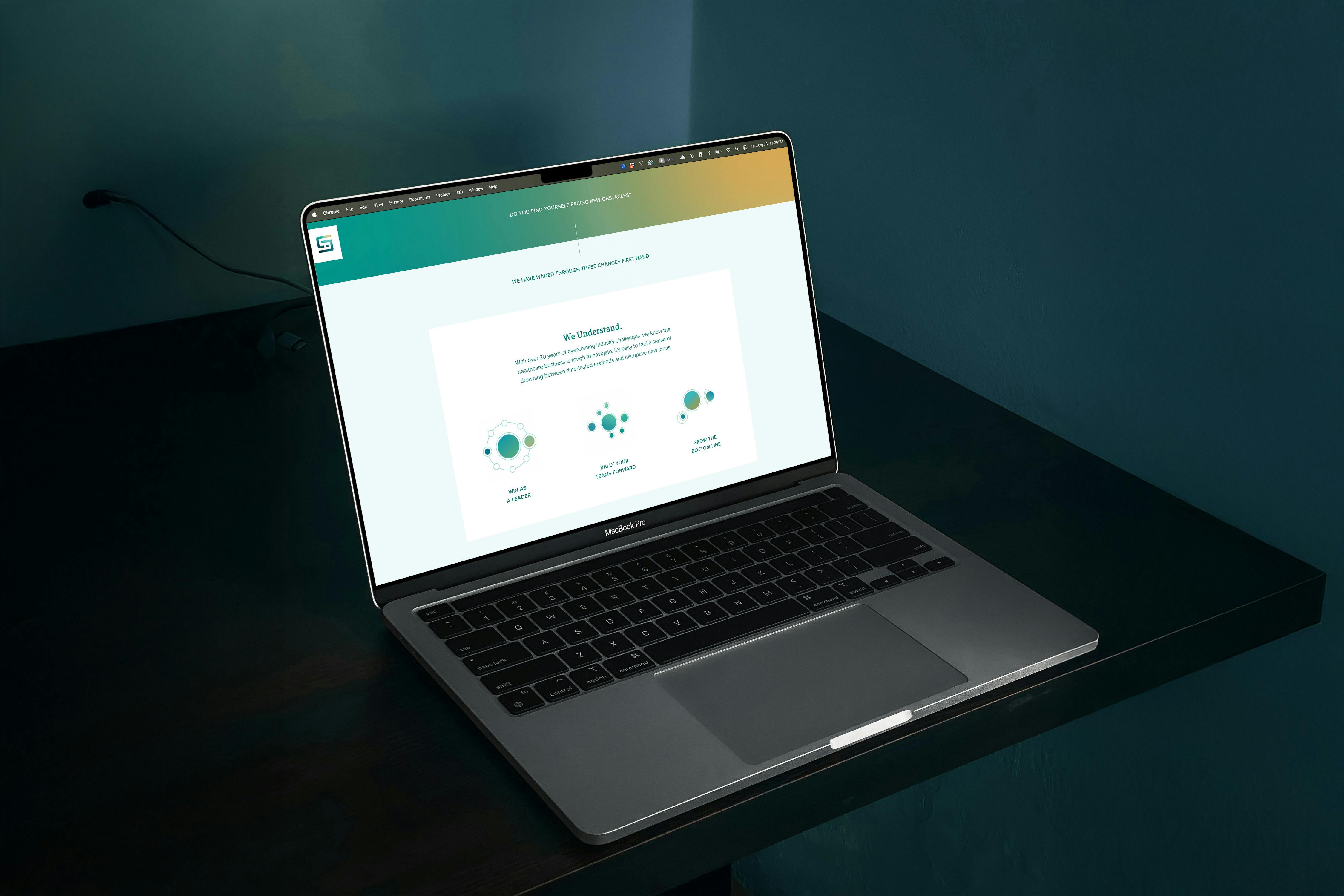 website on macbook