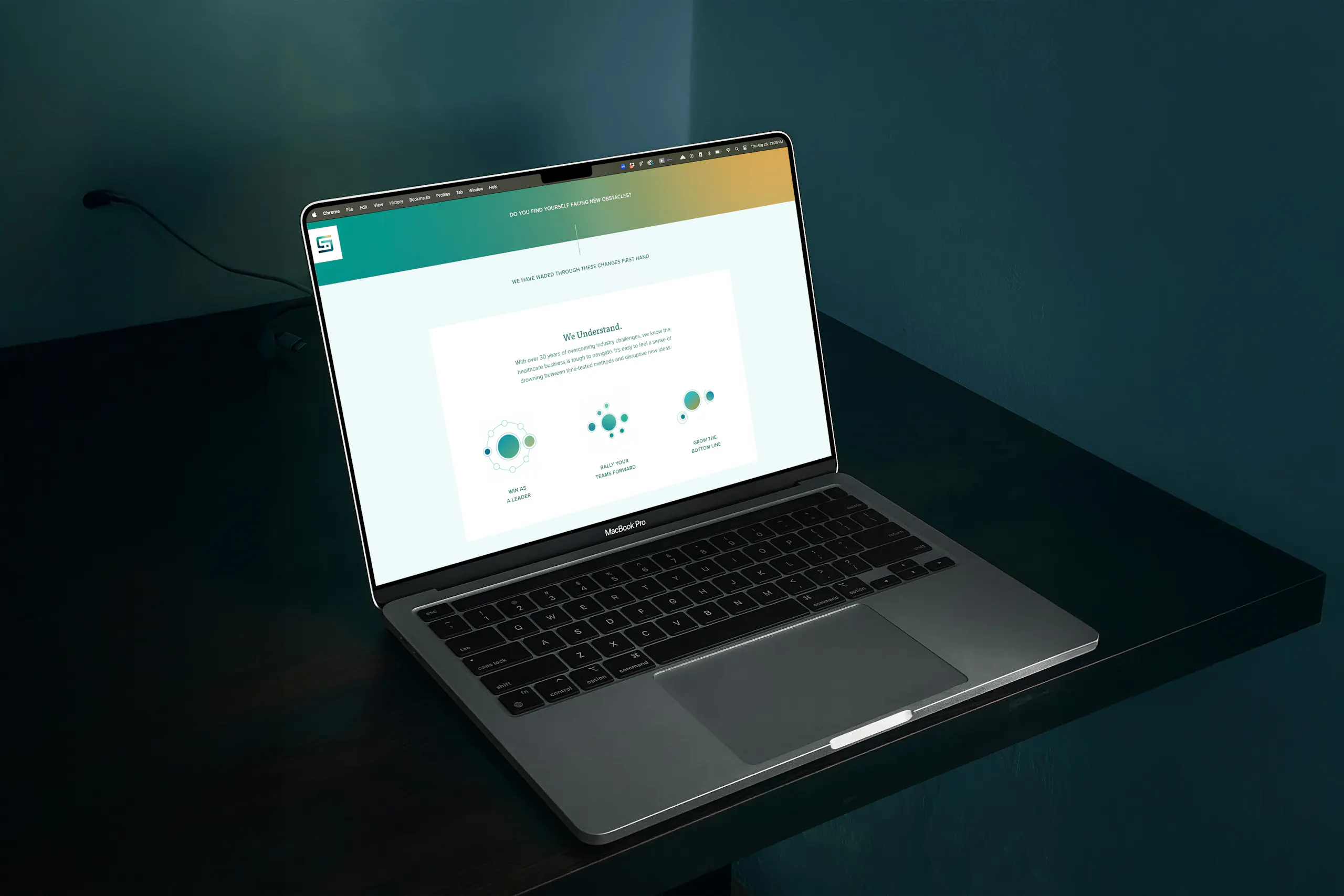 website on macbook