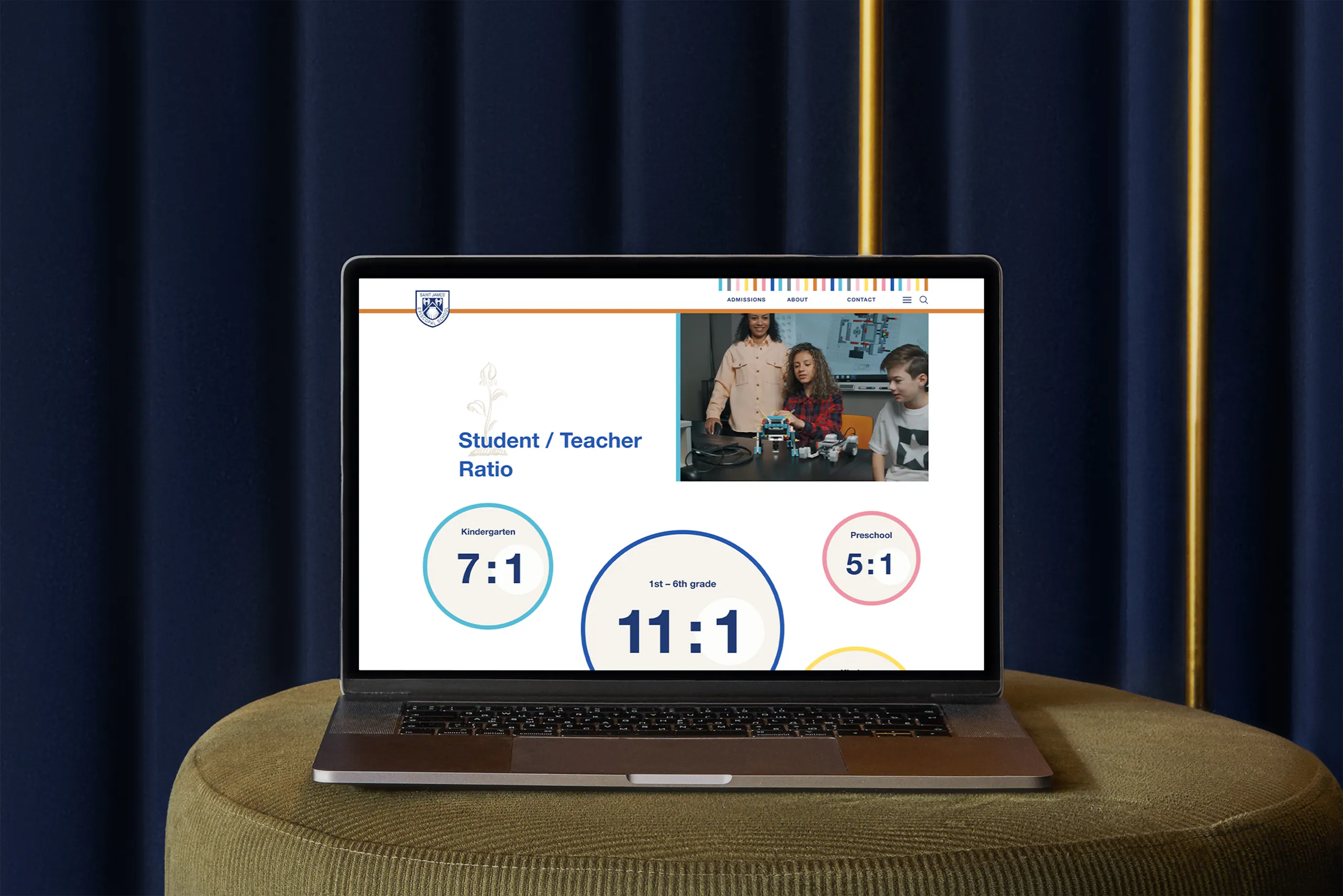 webpage on macbook