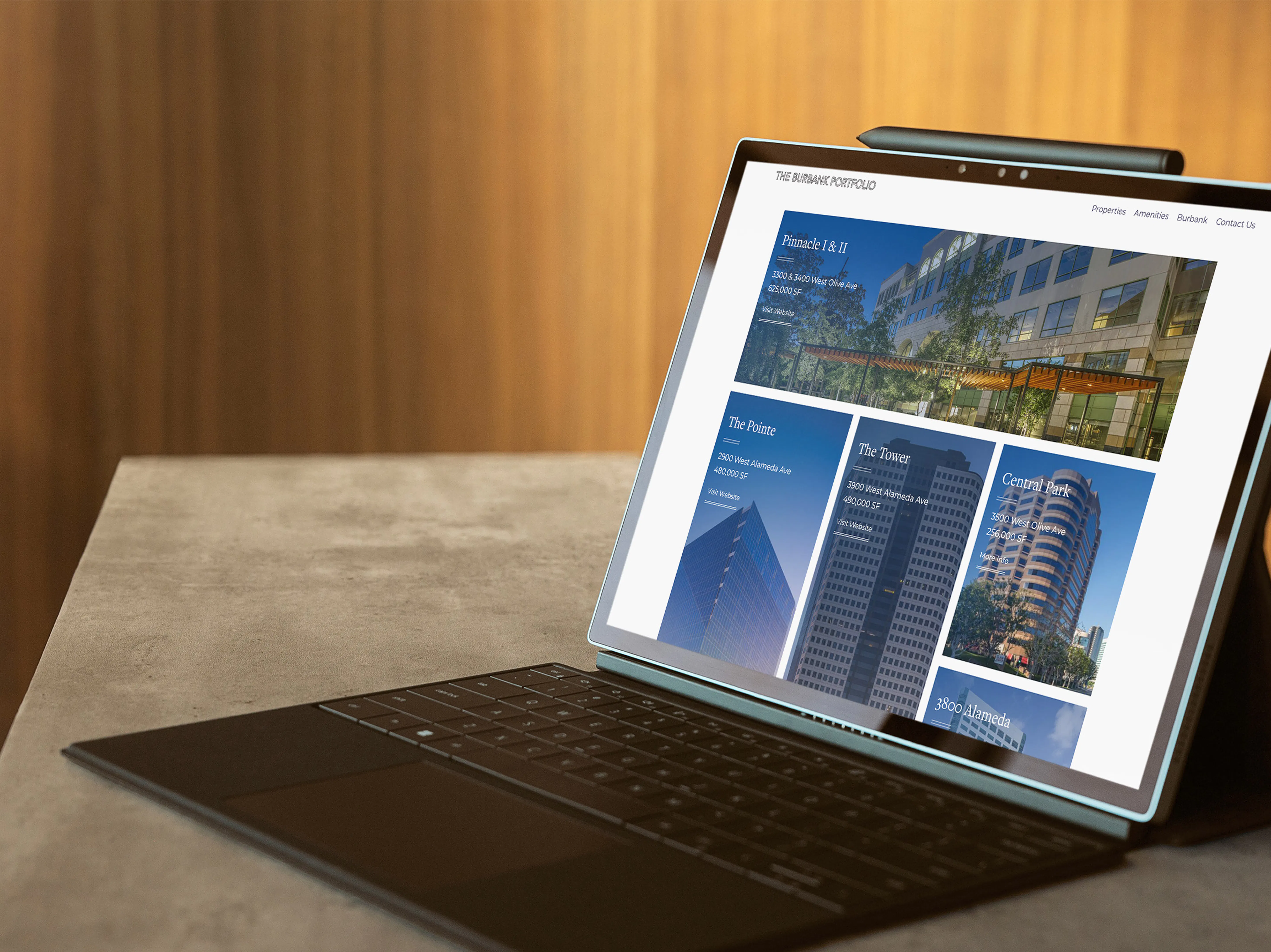 worthe website mockup
