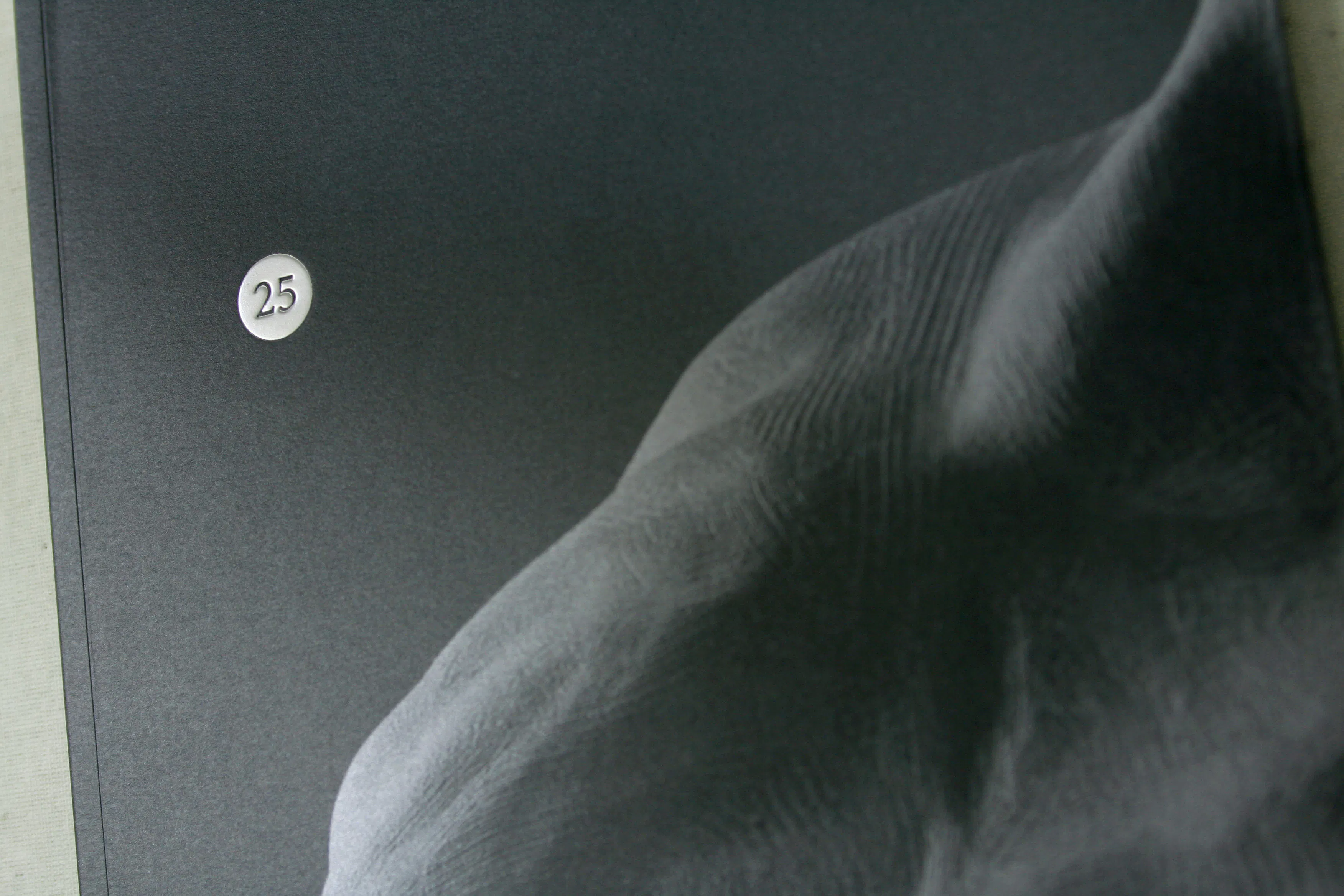 close up on brochure
