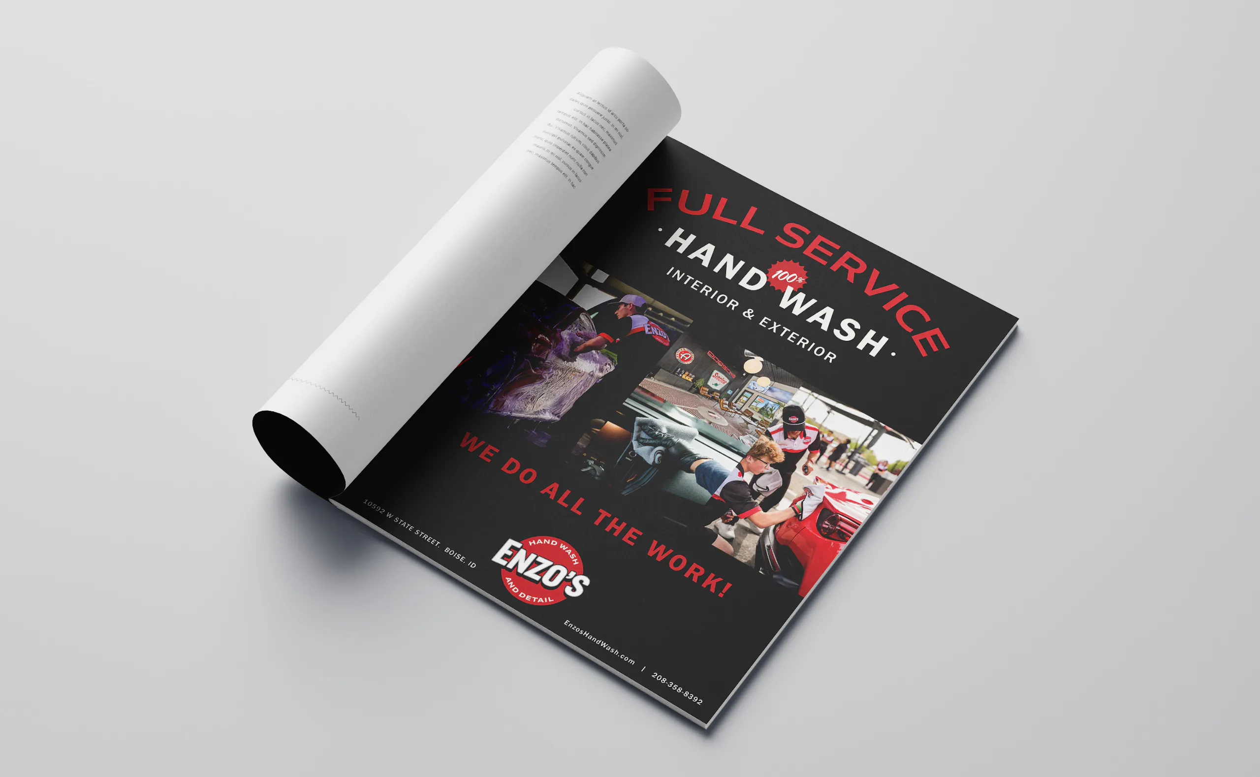Enzo’s advertisement 
