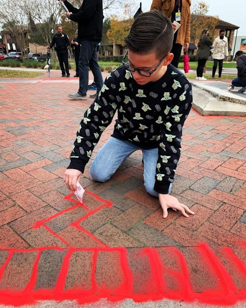 Sidewalk Installations | Red Sand Project