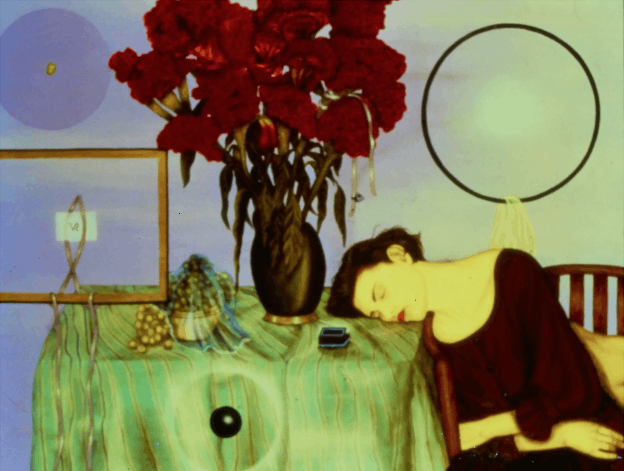 Julio Galan, Portrait of Luisa, 1990, oil on canvas, 63x83