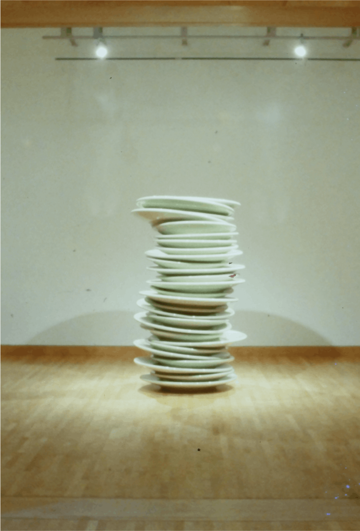 No Name (on exhibit), 1993, ceramic & epoxy on fiberglass, 94x60x60