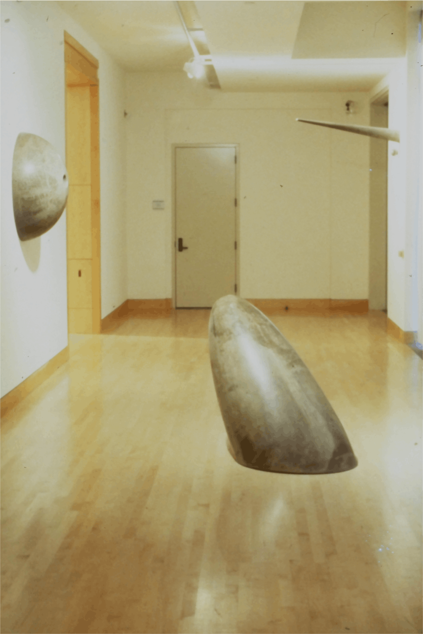 Tom Driscoll- Channel and Intake (2 separate pieces), 1995, cast cement, 36x36x15, 40x32x28