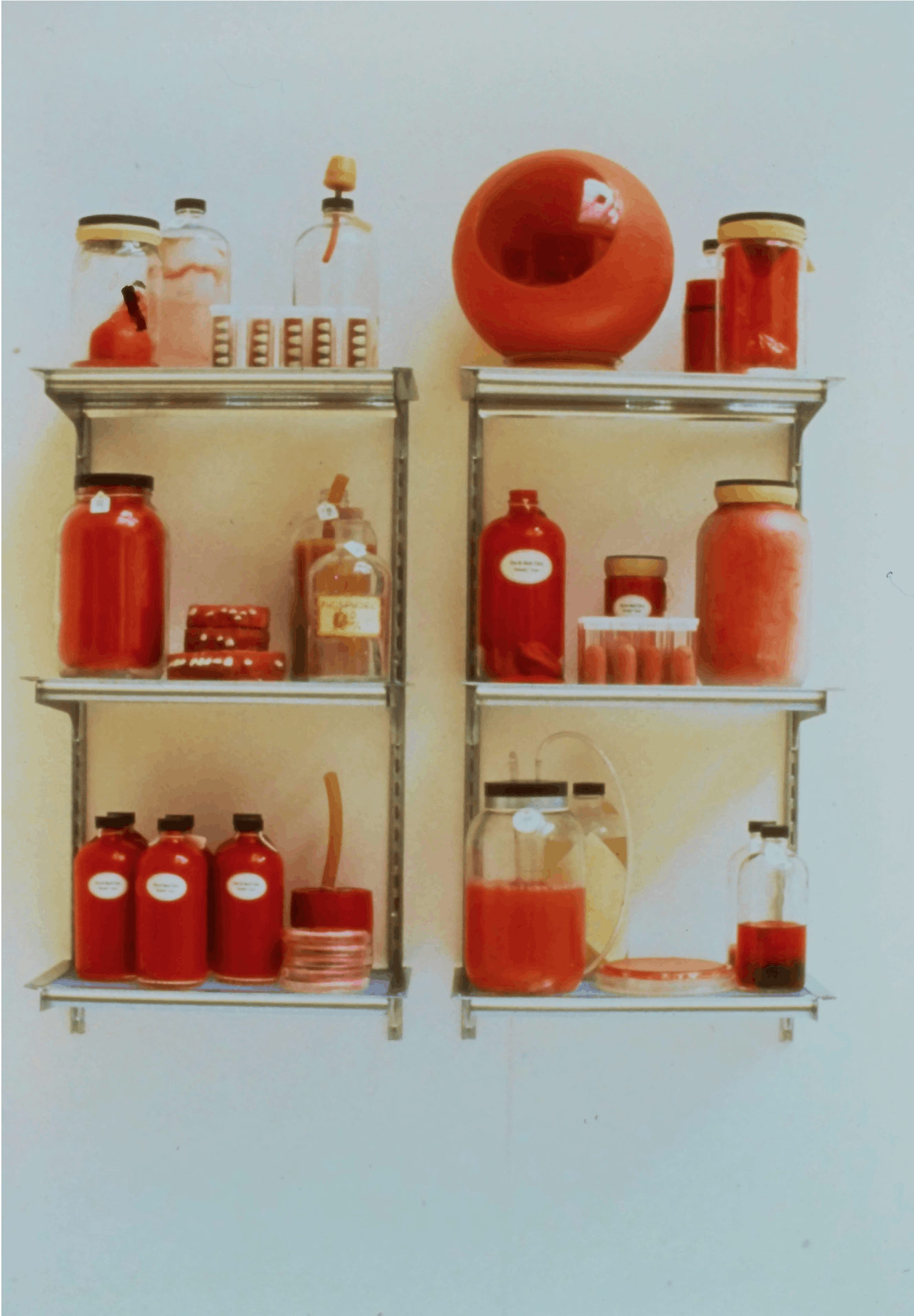 Rob Craigie, Red Clots, 1993, mixed media ,37x32x9