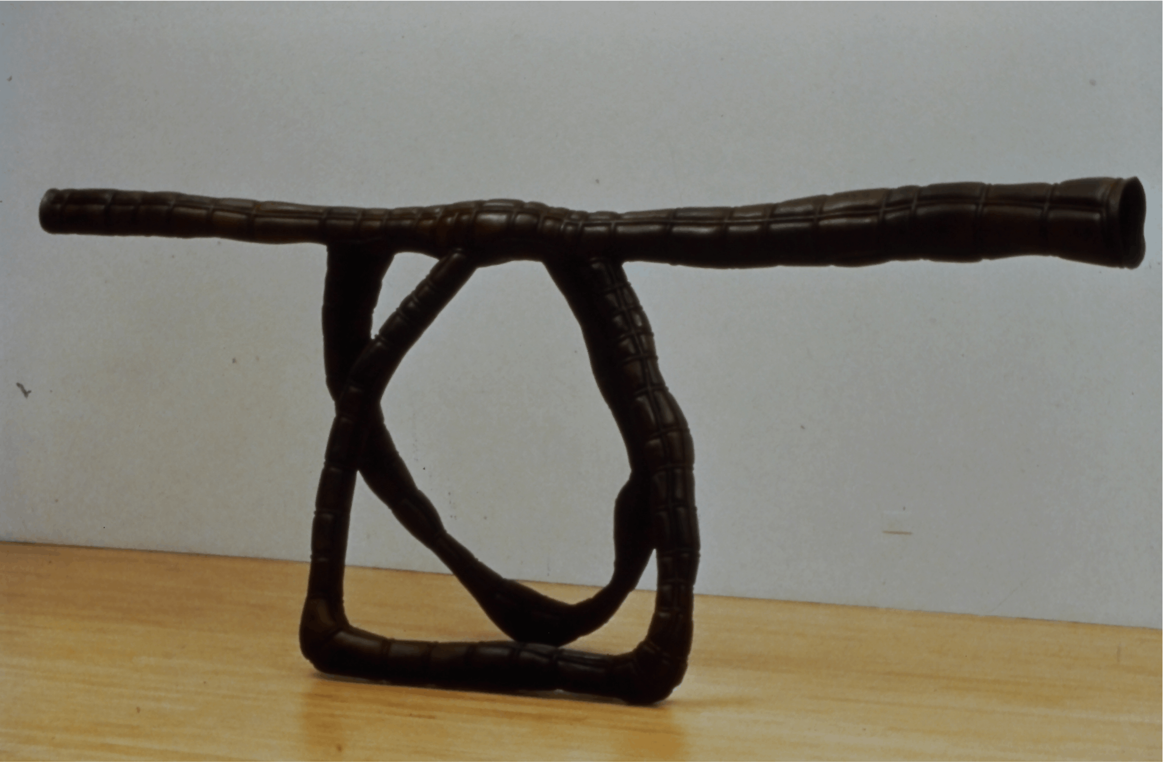 Peter Shelton, U-bone with drain, 1990, mixed media, 78x48x8