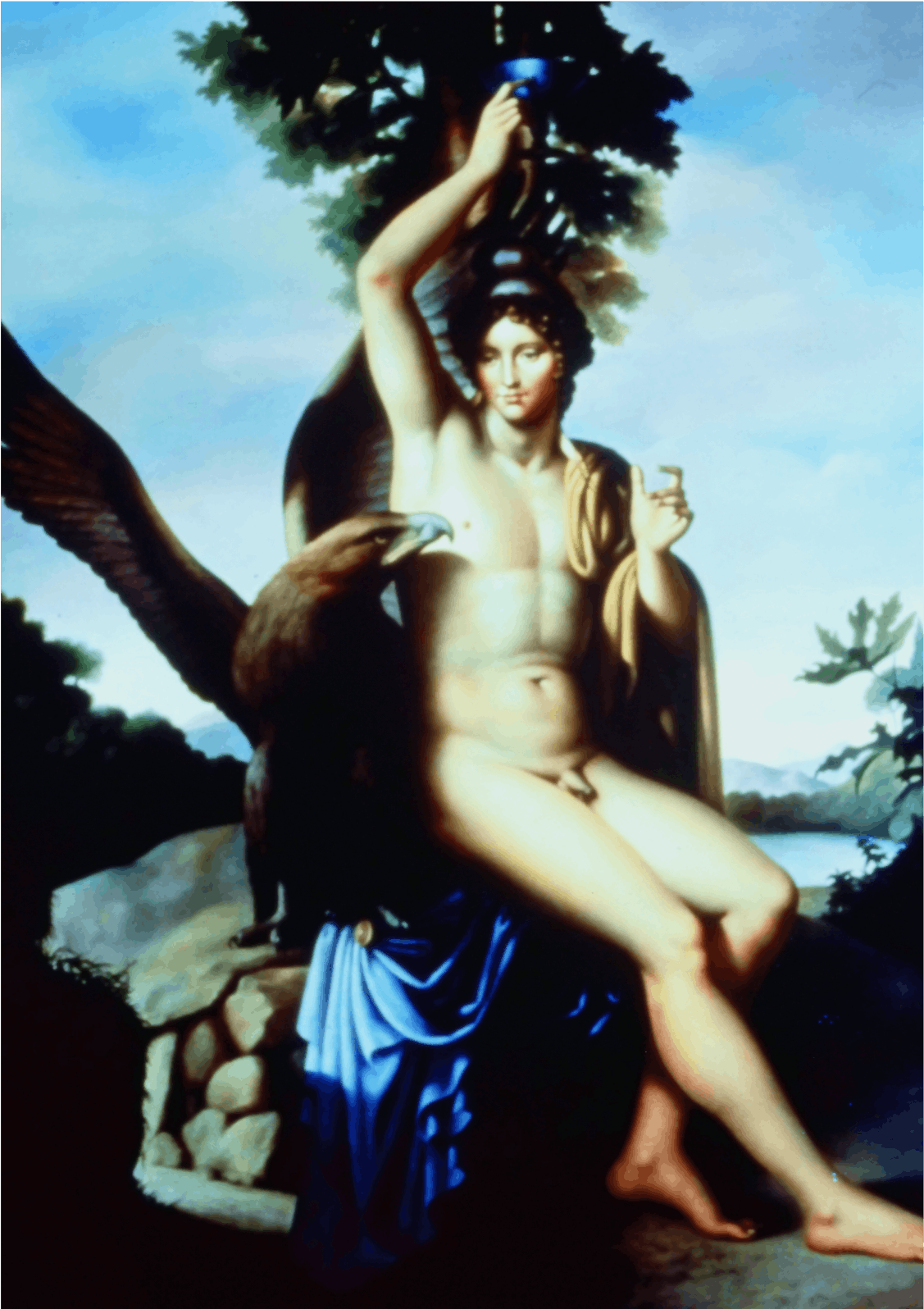 Carlo Maria Mariani, Ganimede and the Eagle of Zeus, 1978, oil on canvas, 70x53