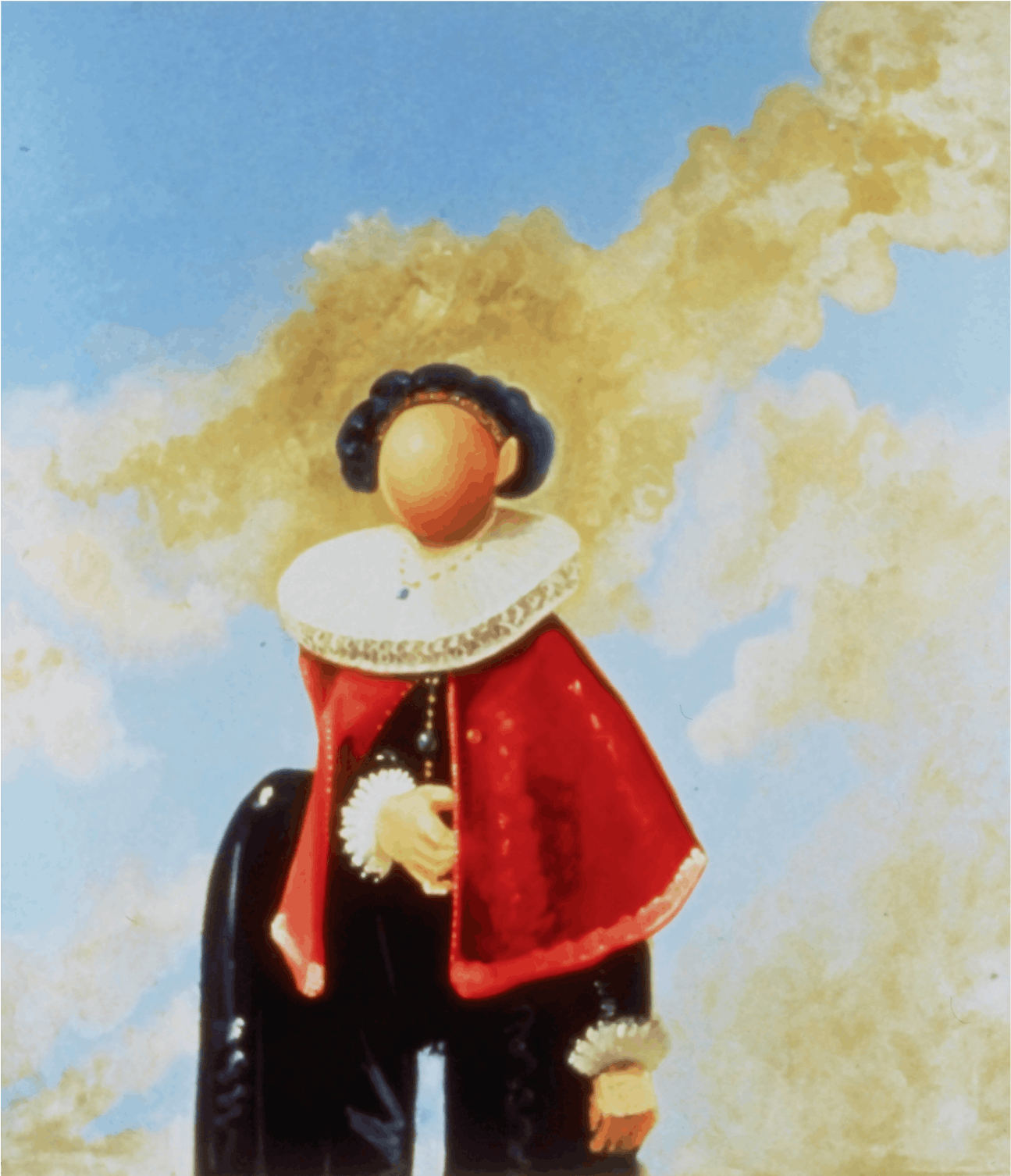 George Condo, The Portable Artist (in progress), 1995, oil on canvas, 76x72
