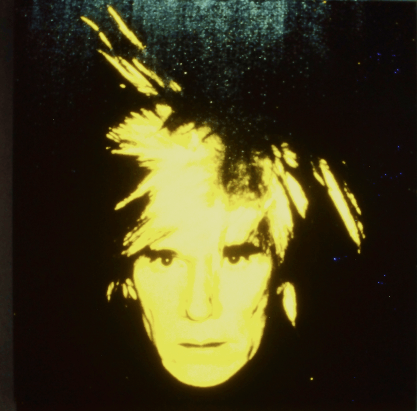 Andy Warhol, Self-portrait, 1986, synthetic polymer paint and silkscreen ink on canvas, 40x40