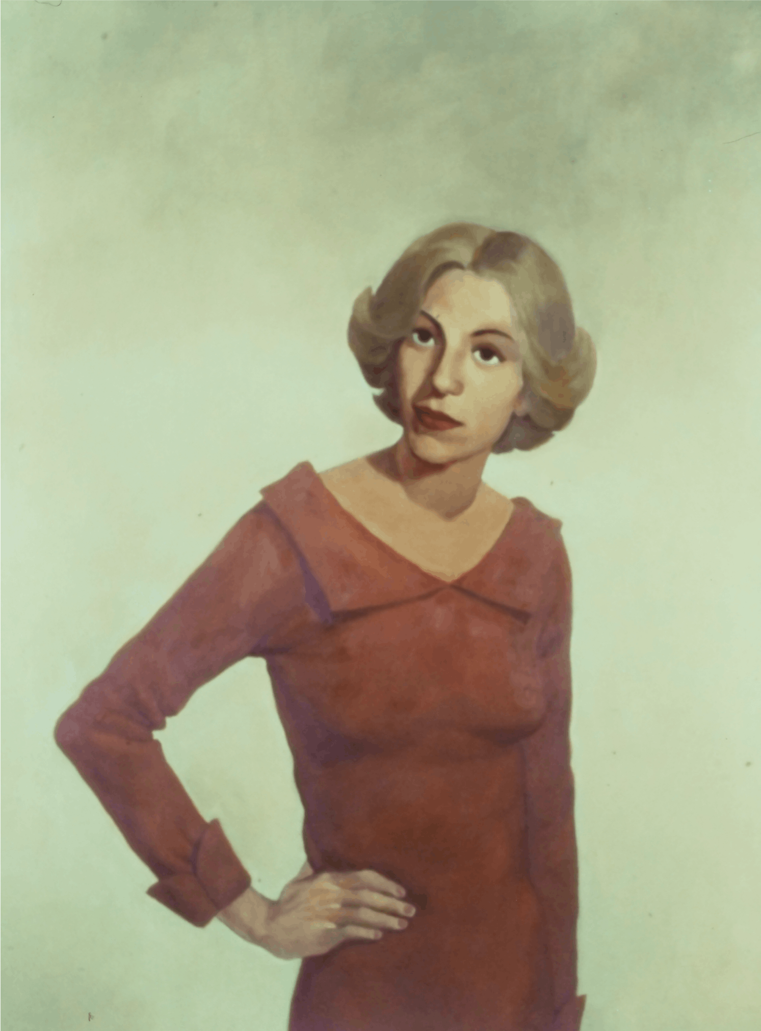 John Currin, Shakespeare Actress, 1991, oil on canvas, 48x44 