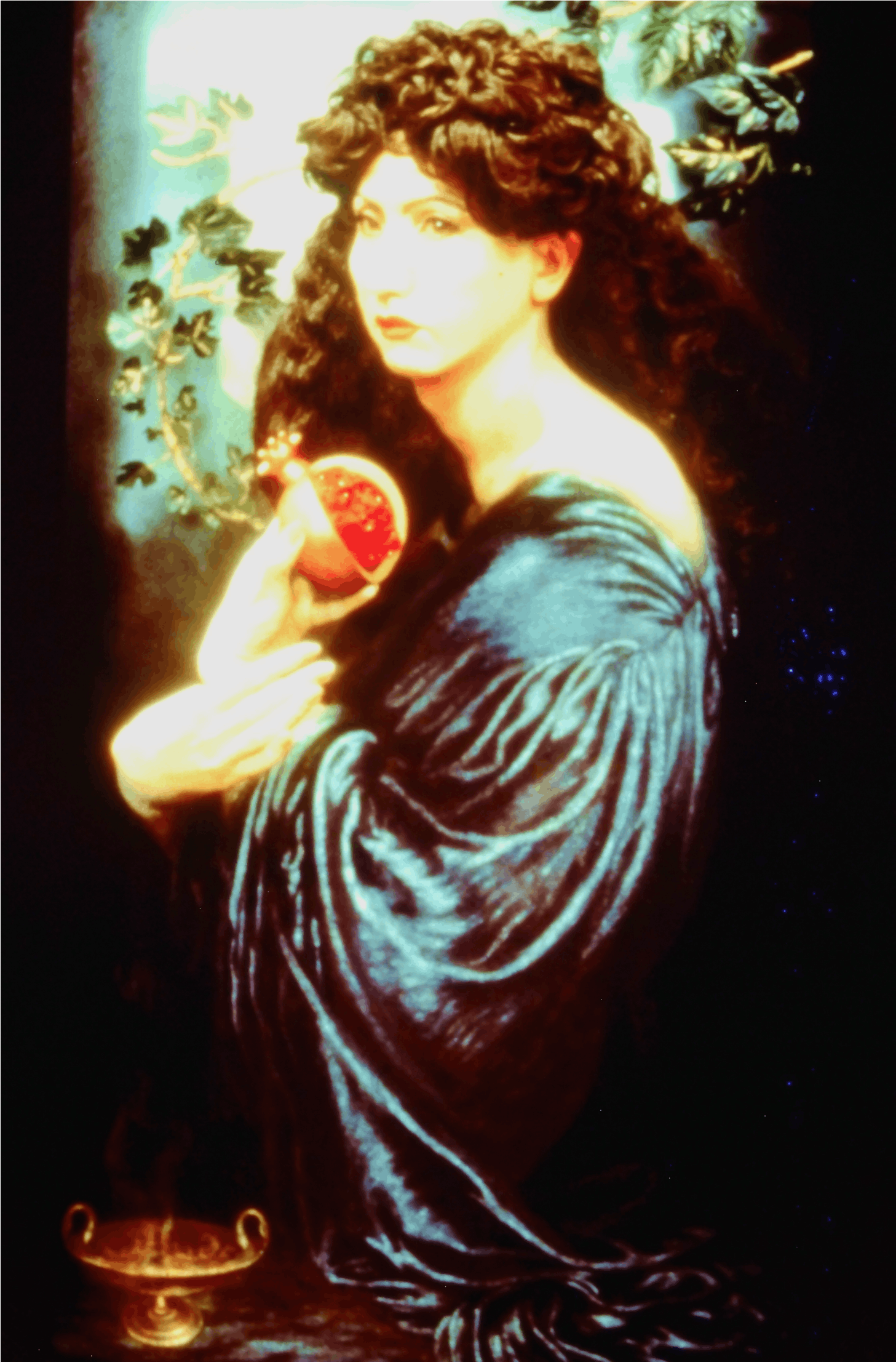 Yasumasa Morimura, Portrait (Pomegranate), 1991, color photograph mounted on canvas, 78x39 