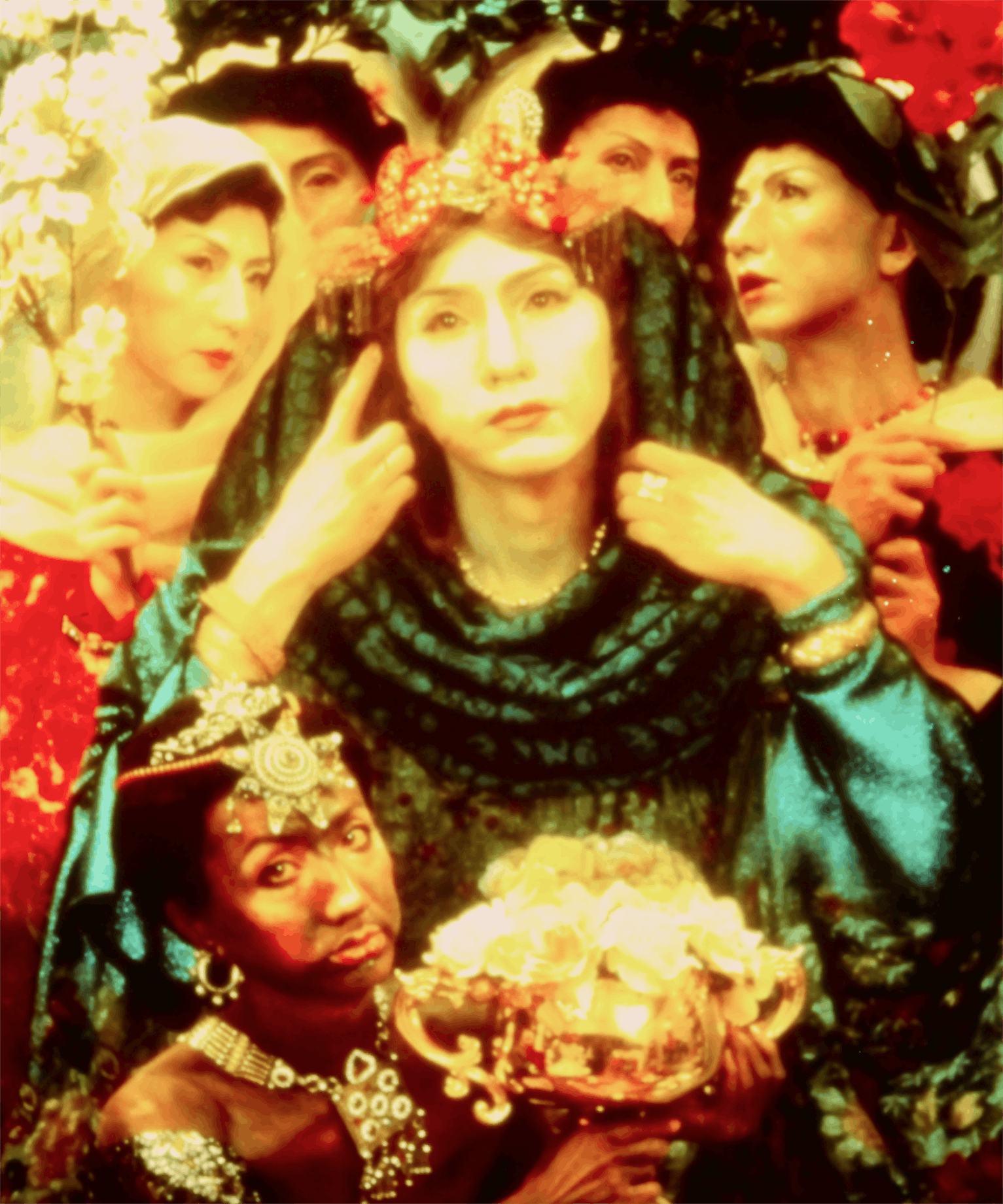 Yasumasa Morimura, Six brides, 1991, color photograph mounted on canvas, 55x47 