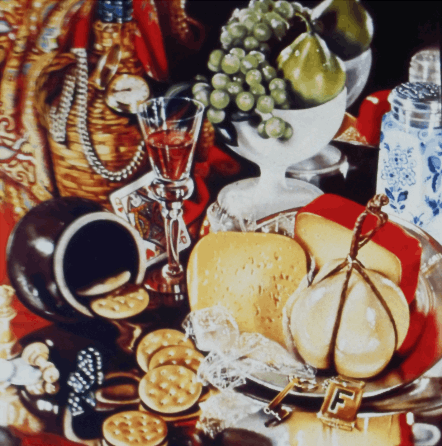 Grand Rose, 1975, Acrylic on canvas, 90x90