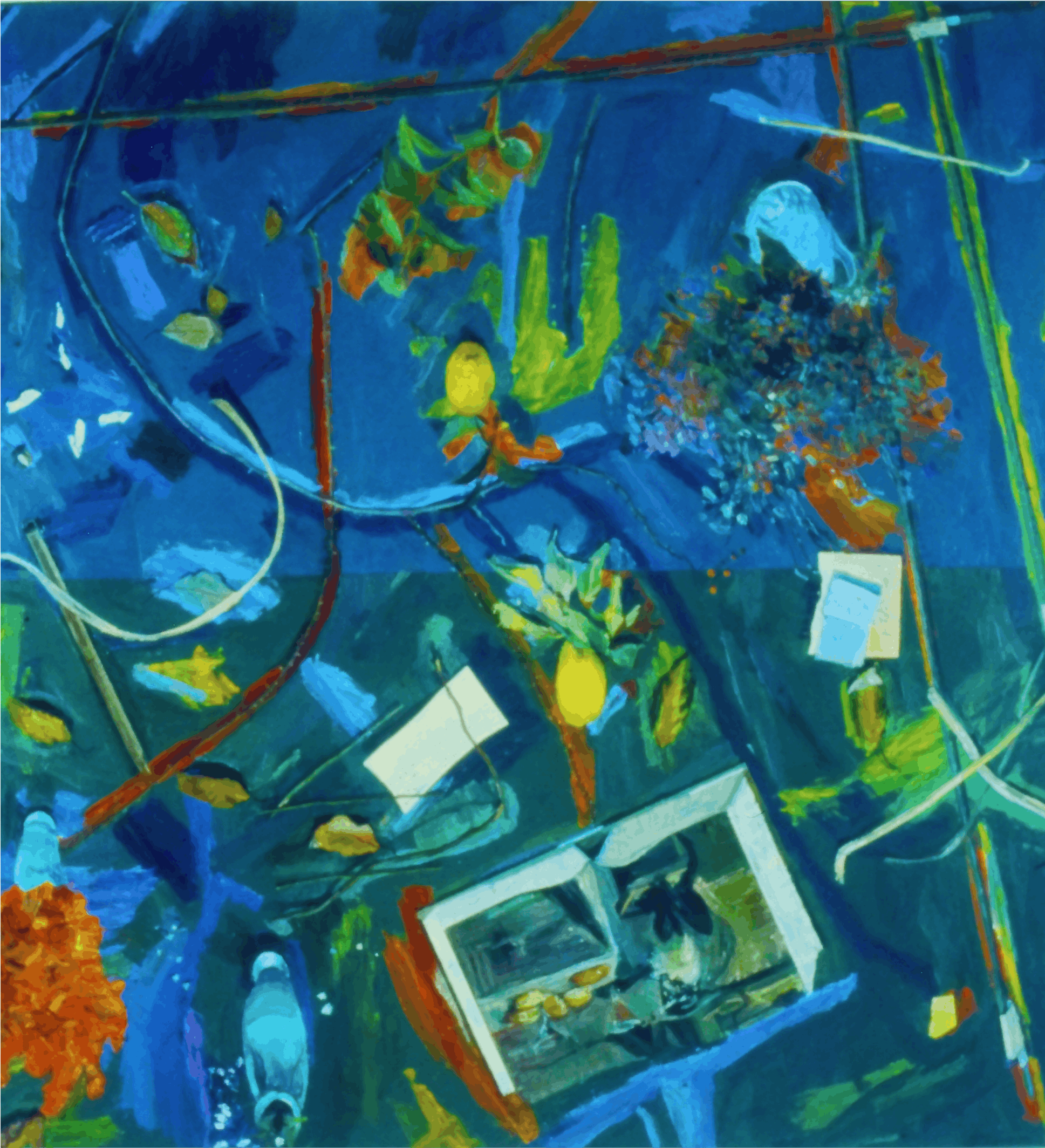 Manny Farber, April 13, 1994, oil on panel, 72x72