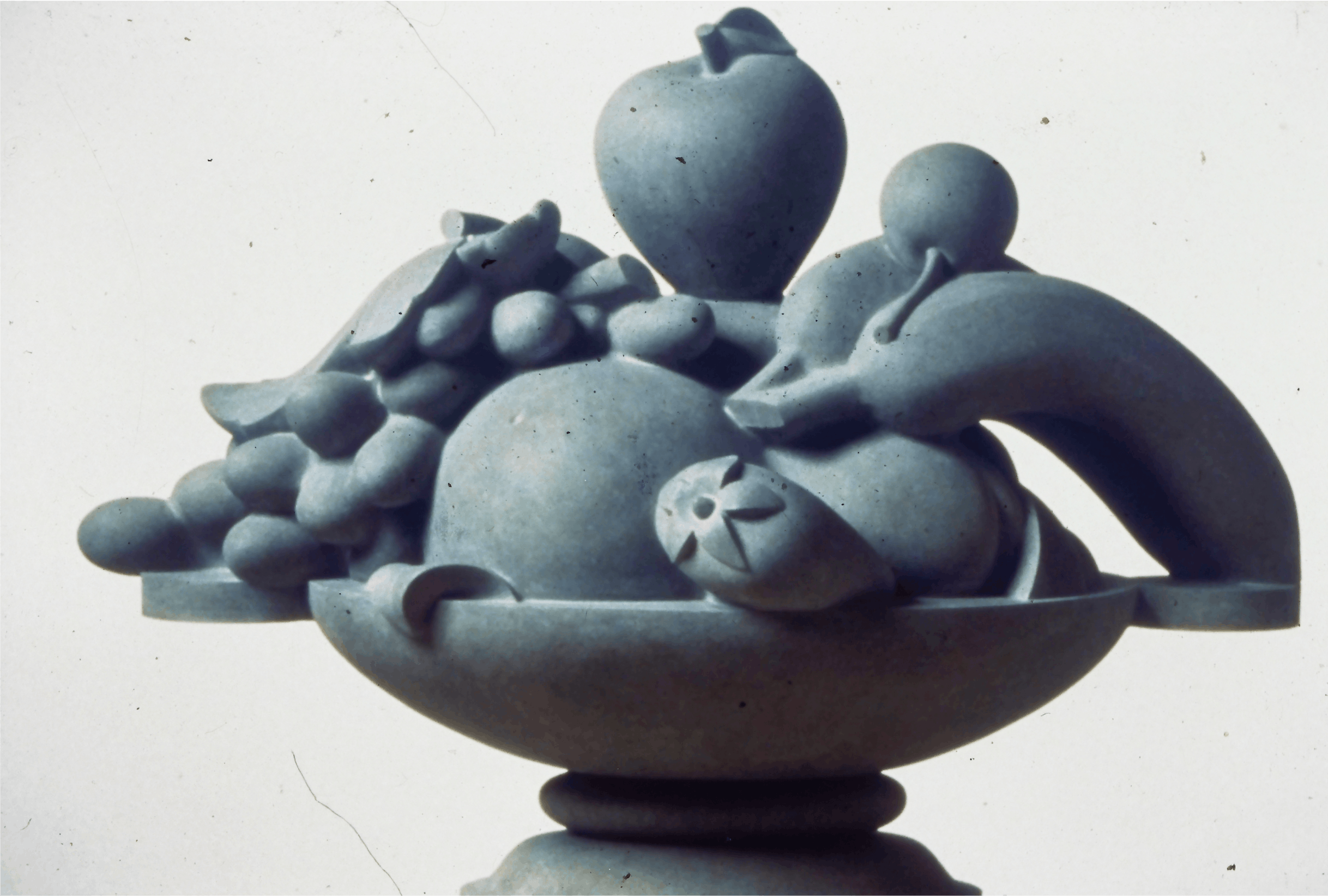Stephen Robin, Bowl of Fruit II, 1989, Cement, 33x44x29