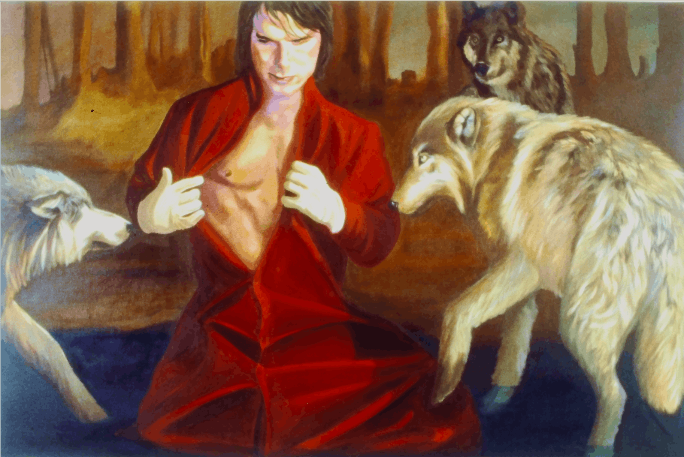 M Luera, Closing Distance I, 1994, Acrylic on canvas, 48x72