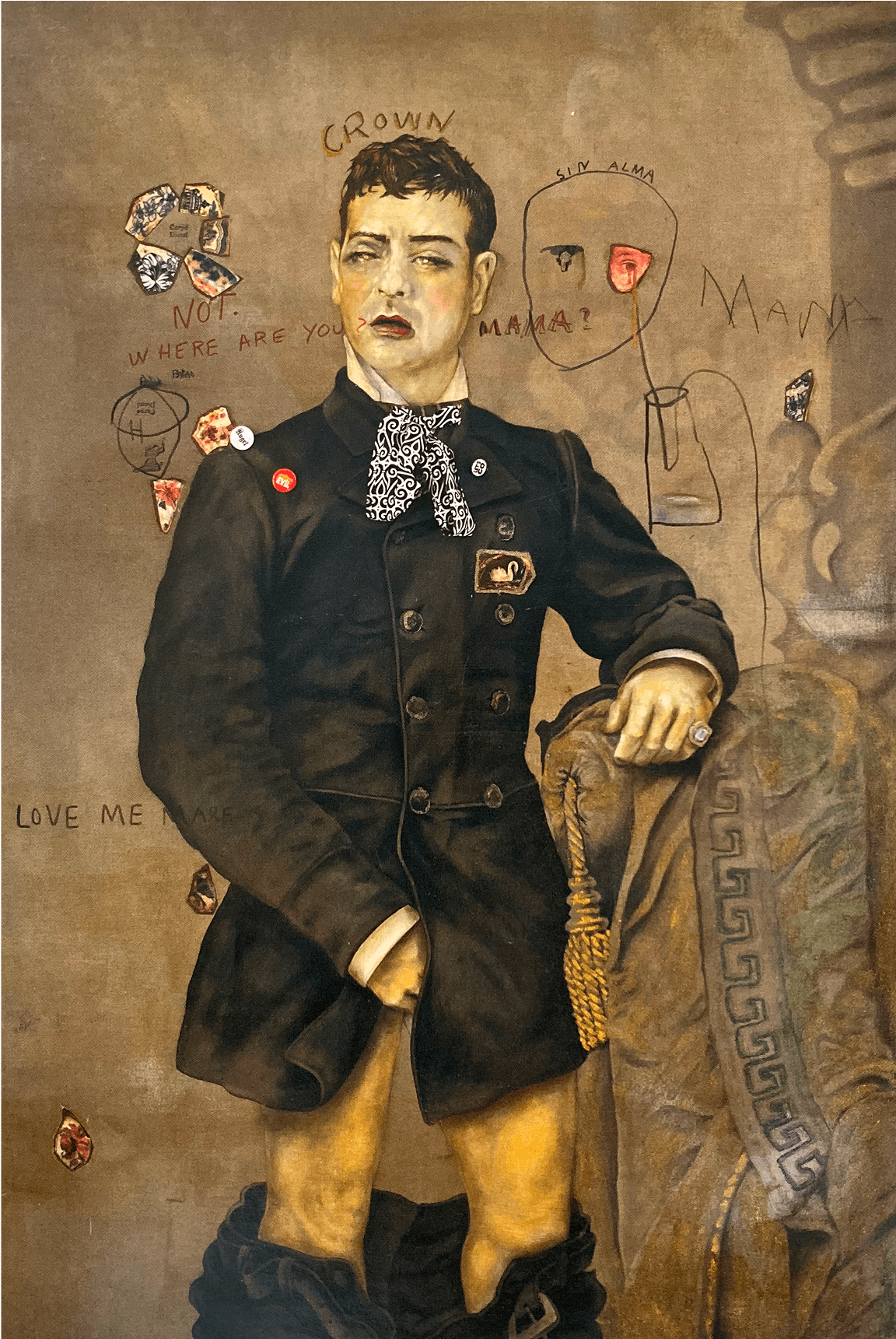 Julio Galán, My Mirrors, 2001, Announcement card, 8 3_8 x 5 11_16