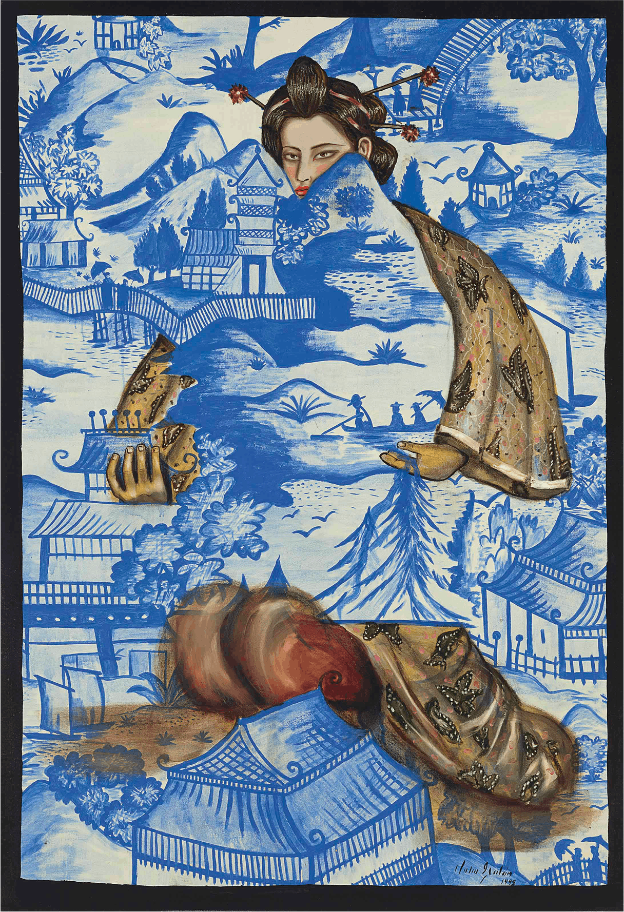 Julio Galán, You Are Gonna End Up With Me, 1995, oil on canvas 74½ x 51 in