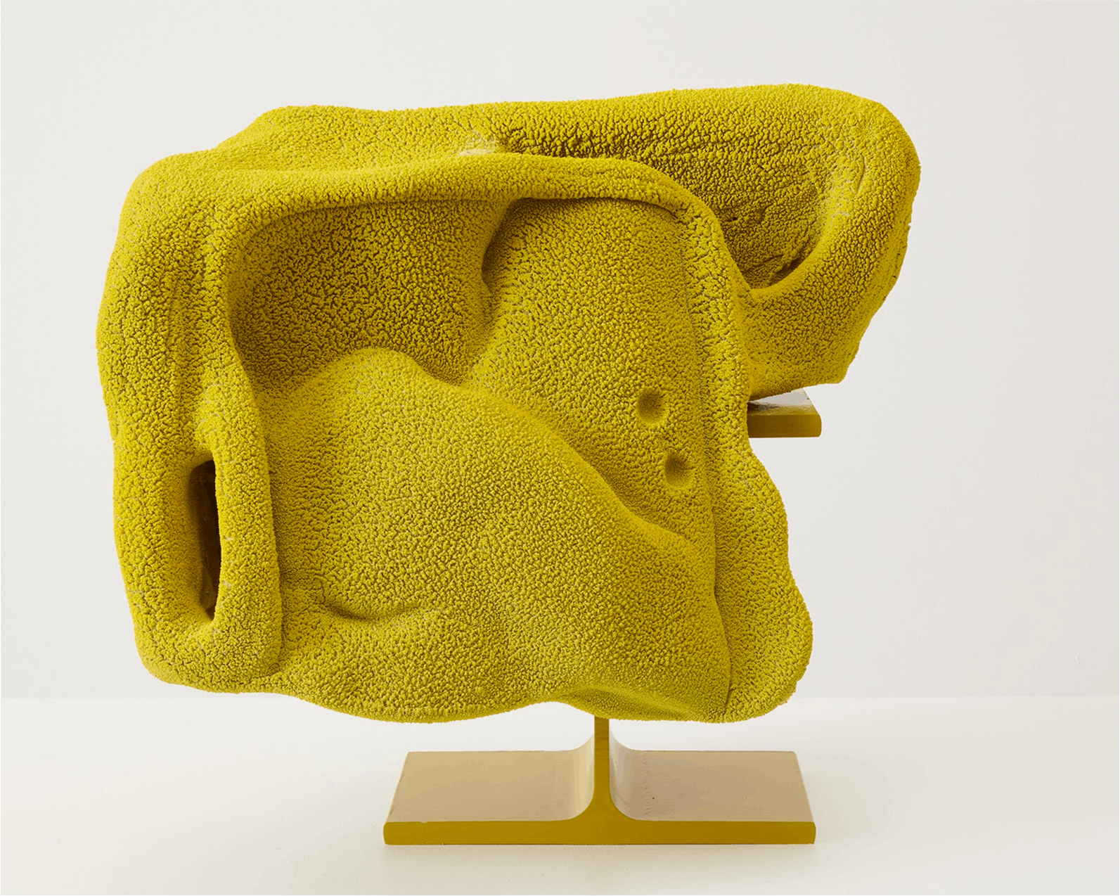 “Together Again, Fall,” 2022, Glazed ceramic, powder coated steel, 17 ¹⁄₂ x 17 x 14