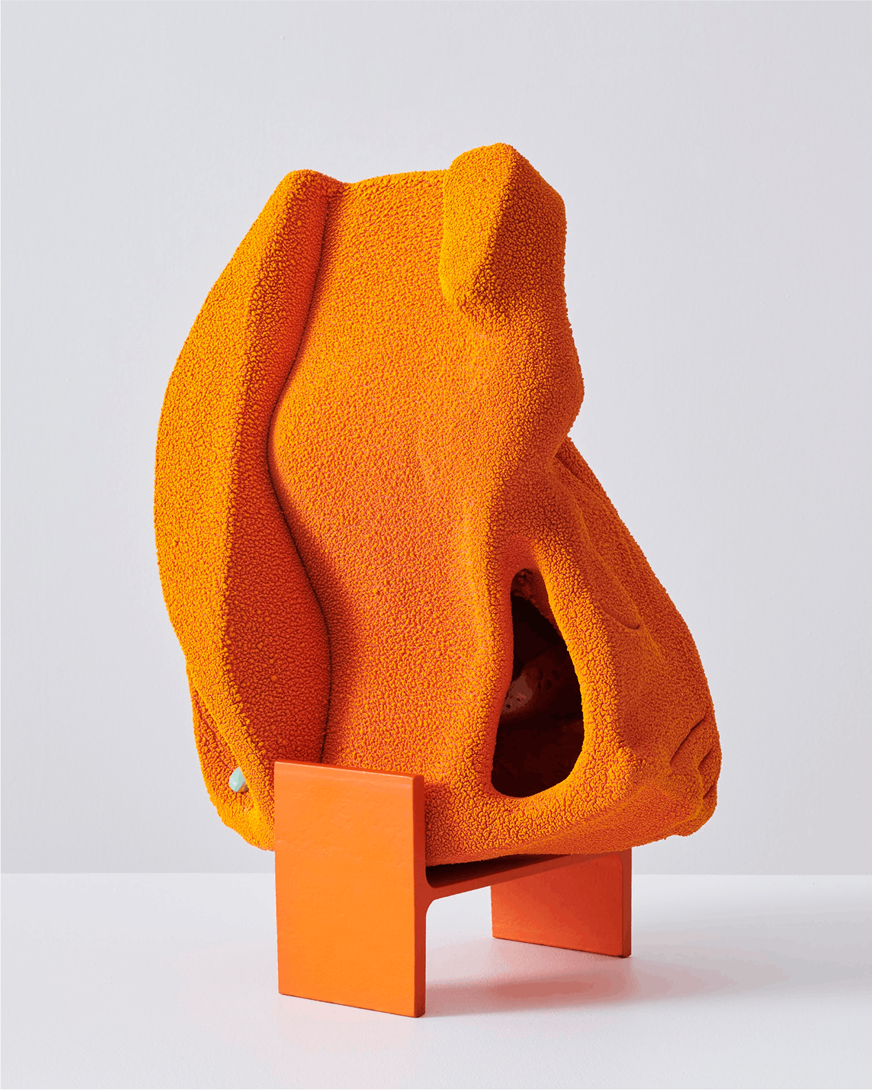 Arlene Shechet, “Together Again, Spring, 2022, Glazed ceramic, powder coated steel, 19_ x 15_ x 11