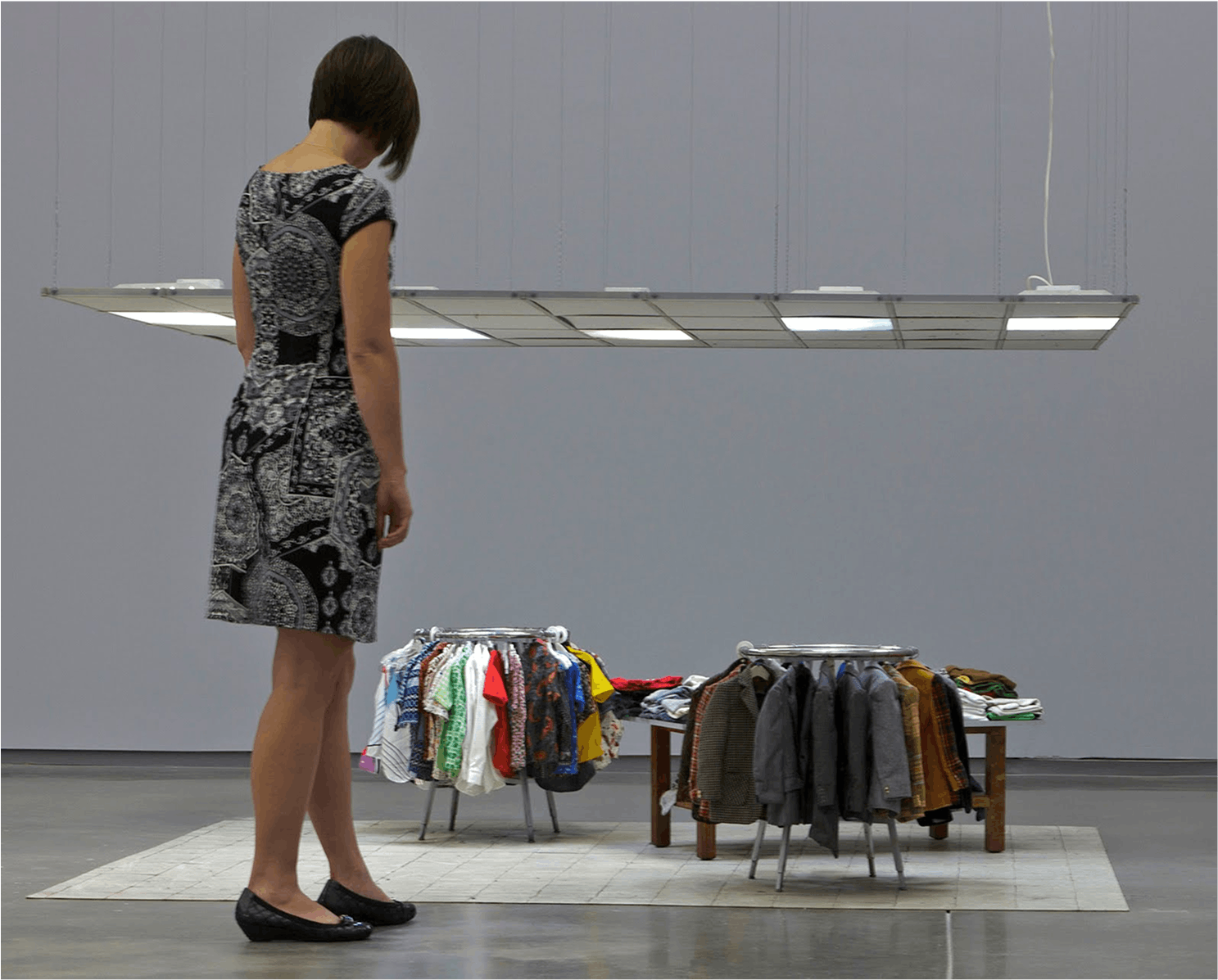 Mens Suits, 2006-09, installation, variable dimensions. photo courtesy of the Whitney Museum of American Art