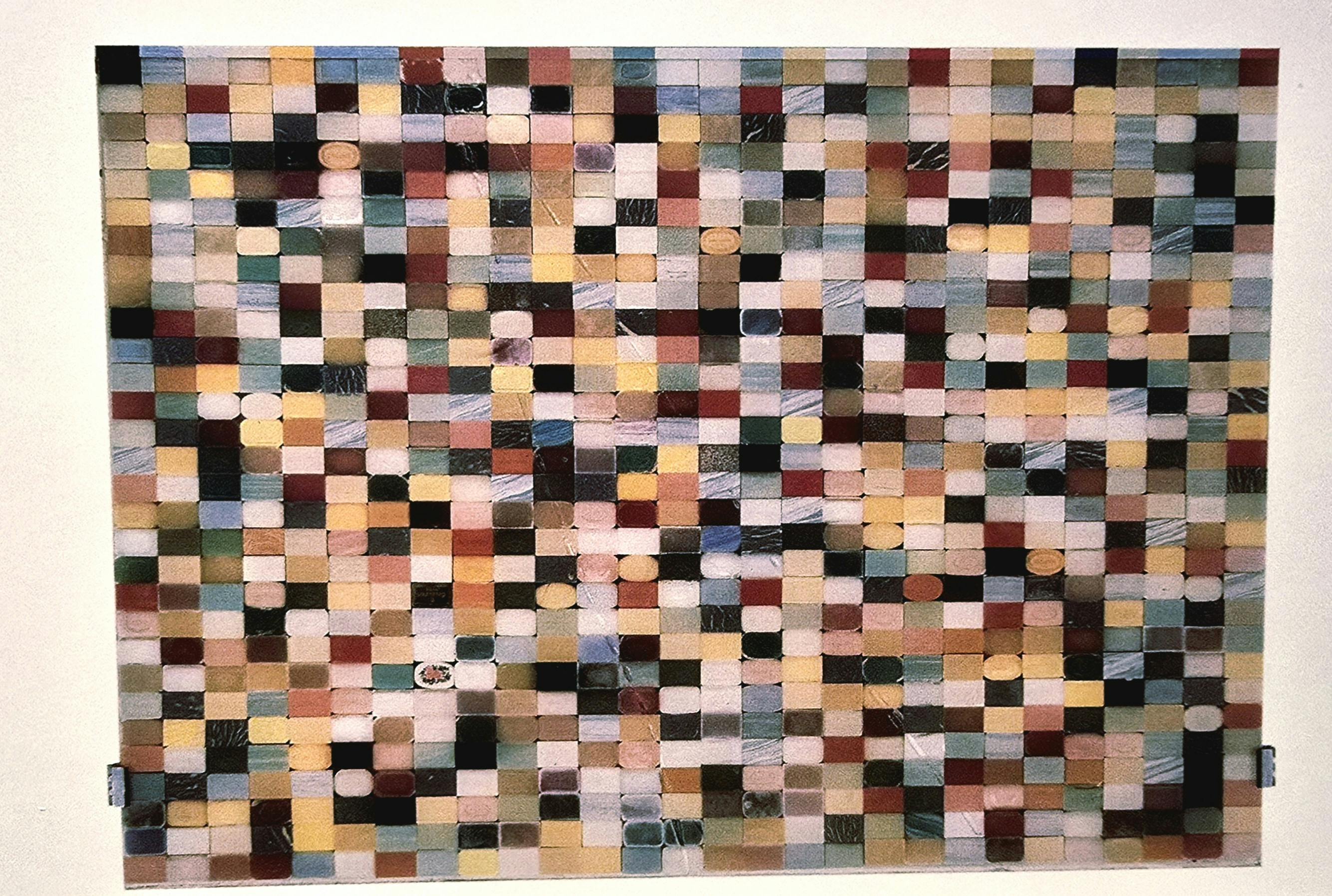 Soap for a Lifetime, 1993, 840 bars of soap encased in resin, 60 x 84 inches
