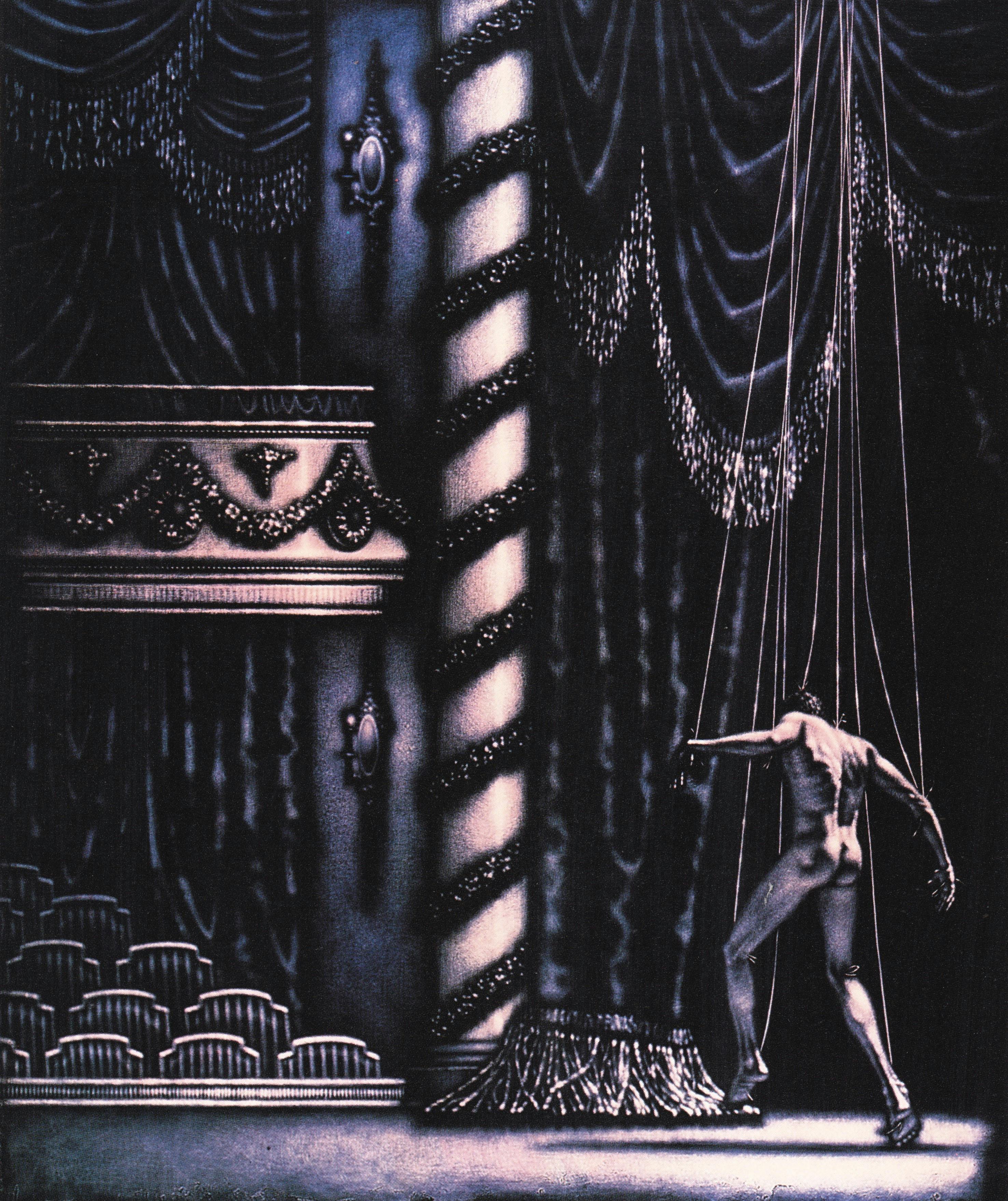 Peter Drake, Marionette, 1995, oil on acrylic on canvas, 78 x 64 inches