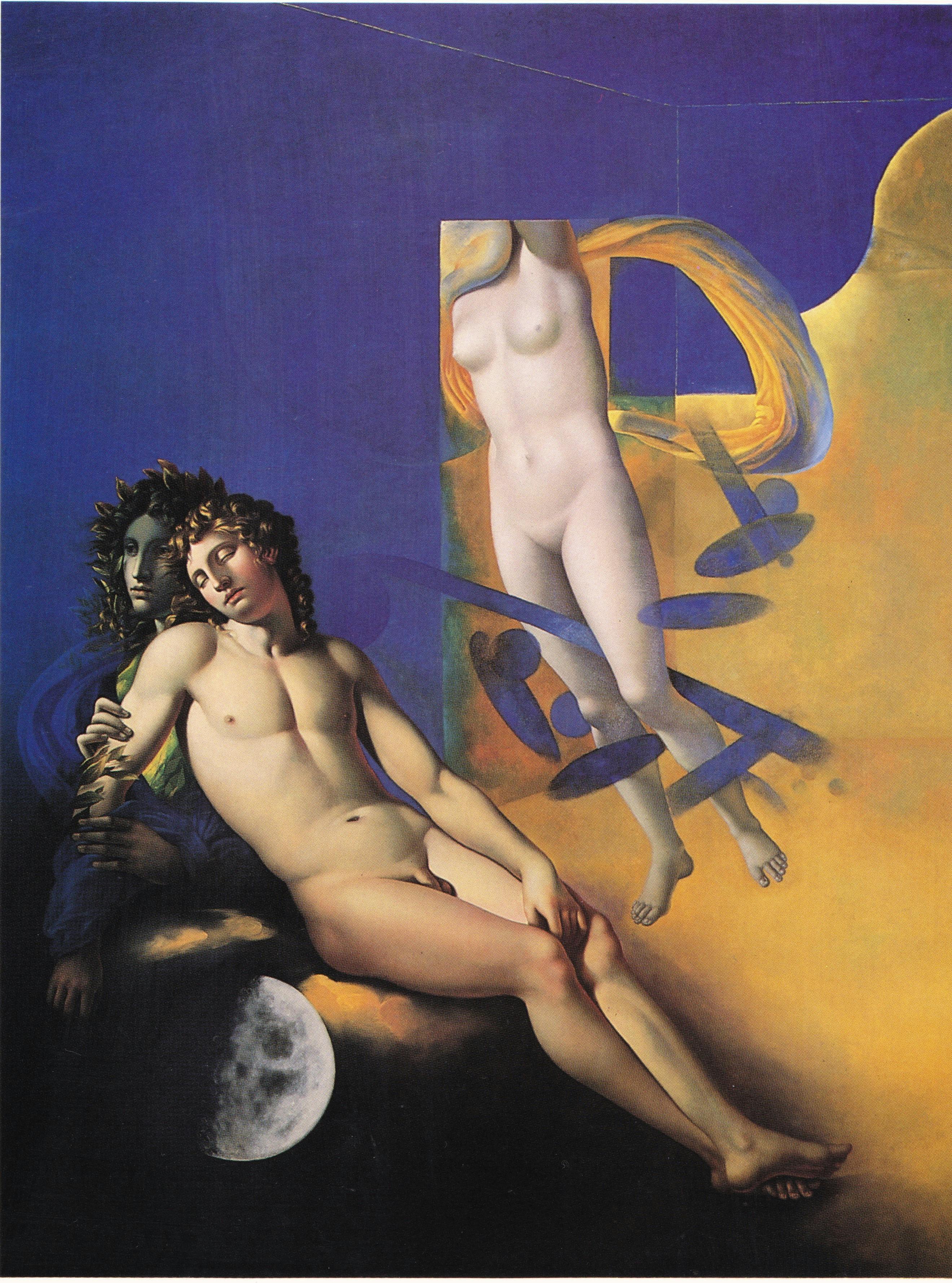 Aqua Caelestis, 1993, oil on canvas, 84 x 63 inches