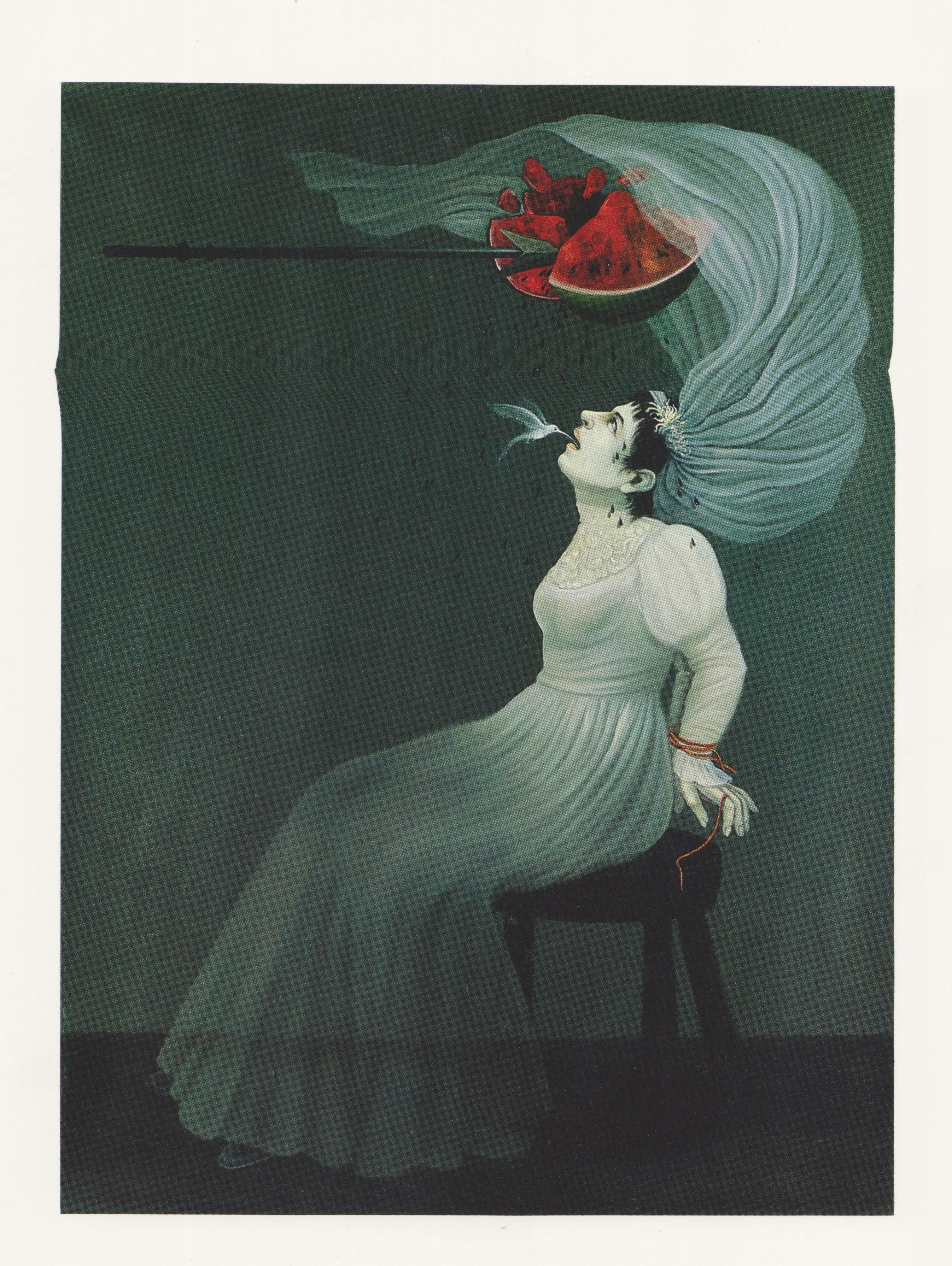 Elixir del Ovido/Elixir of Oblivion, 1995, oil on canvas, 58 x 43 inches