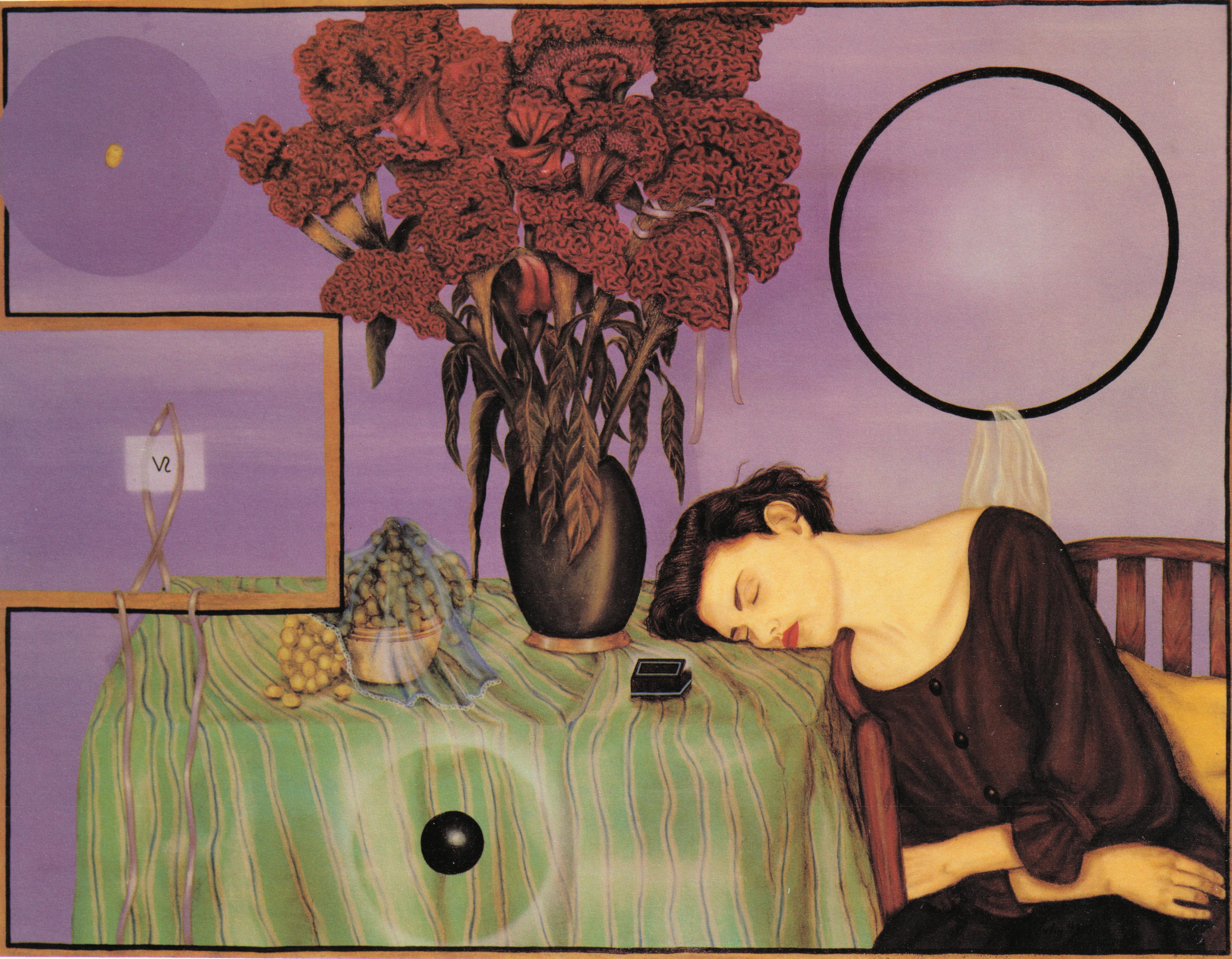 Julio Galan, Retrato de Luisa/Portrait of Luisa, 1990, oil on canvas, 63 x 83  inches