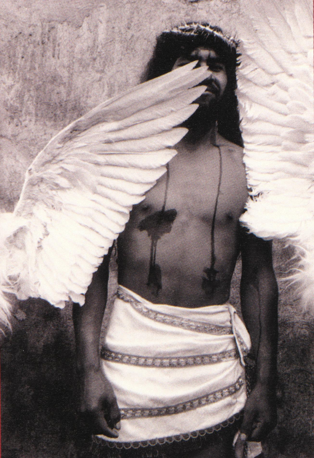 Graciela Iturbide, Cristo_Christ, Chalma, 1990, gelatin silver print, 39 x 26 inches