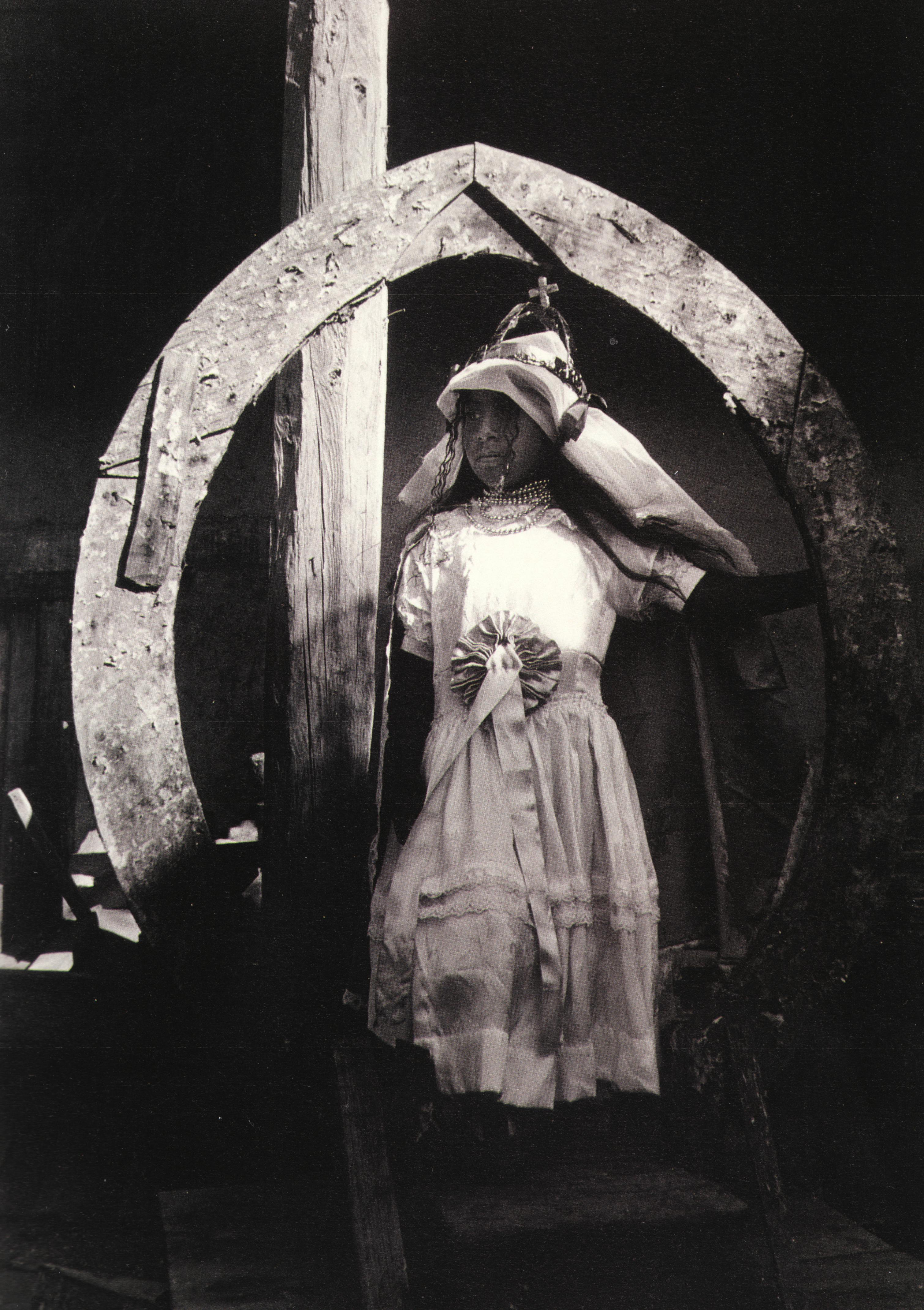 Graciela Iturbide, Virgin nina_Virgin Child, Ocumicho, 1981, gelatin silver print, 39 x 26 inches