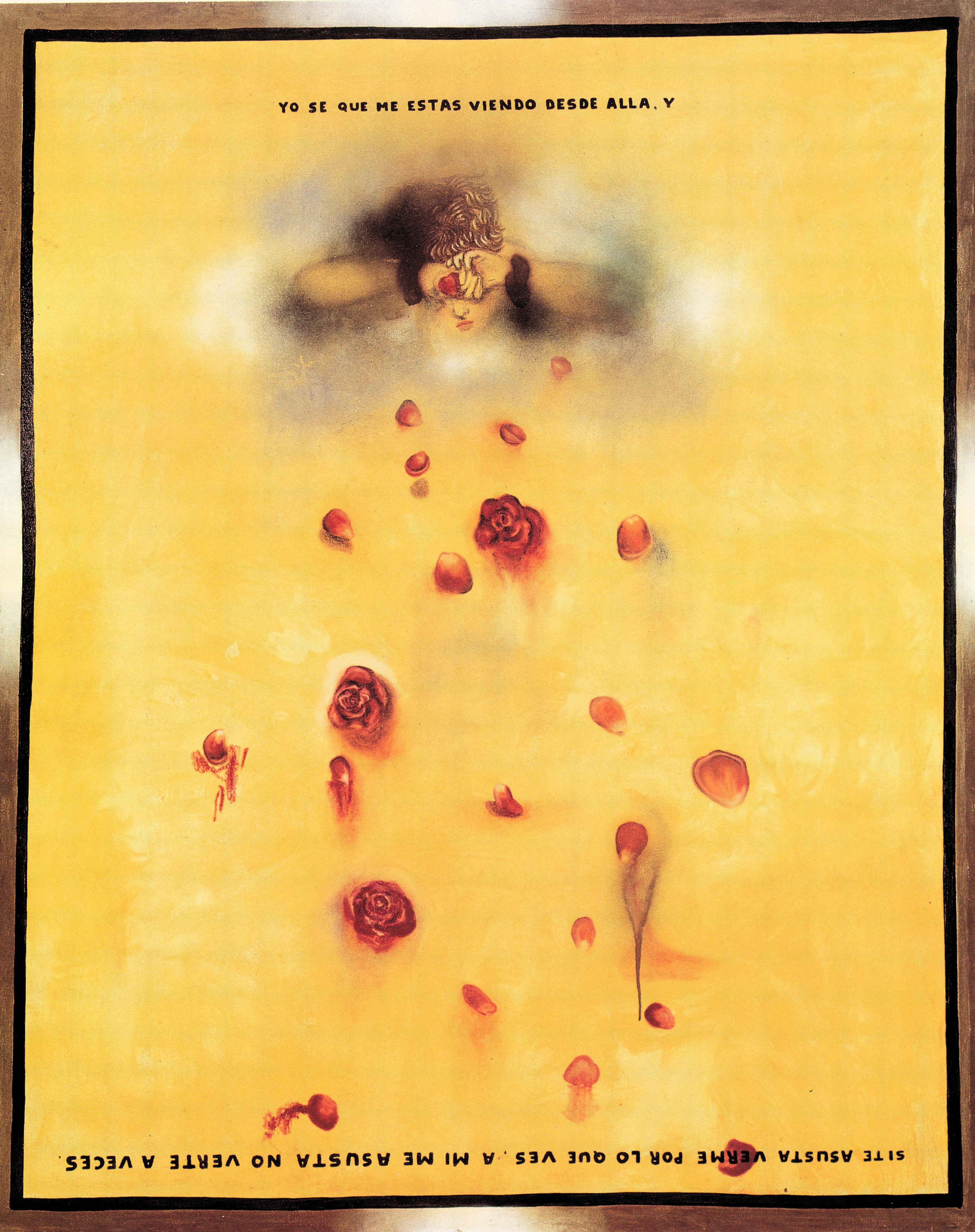 Julio Galan, No te has dormido_Haven_t you fallen asleep_, 1988, oil on canvas, 83 x 68 inches