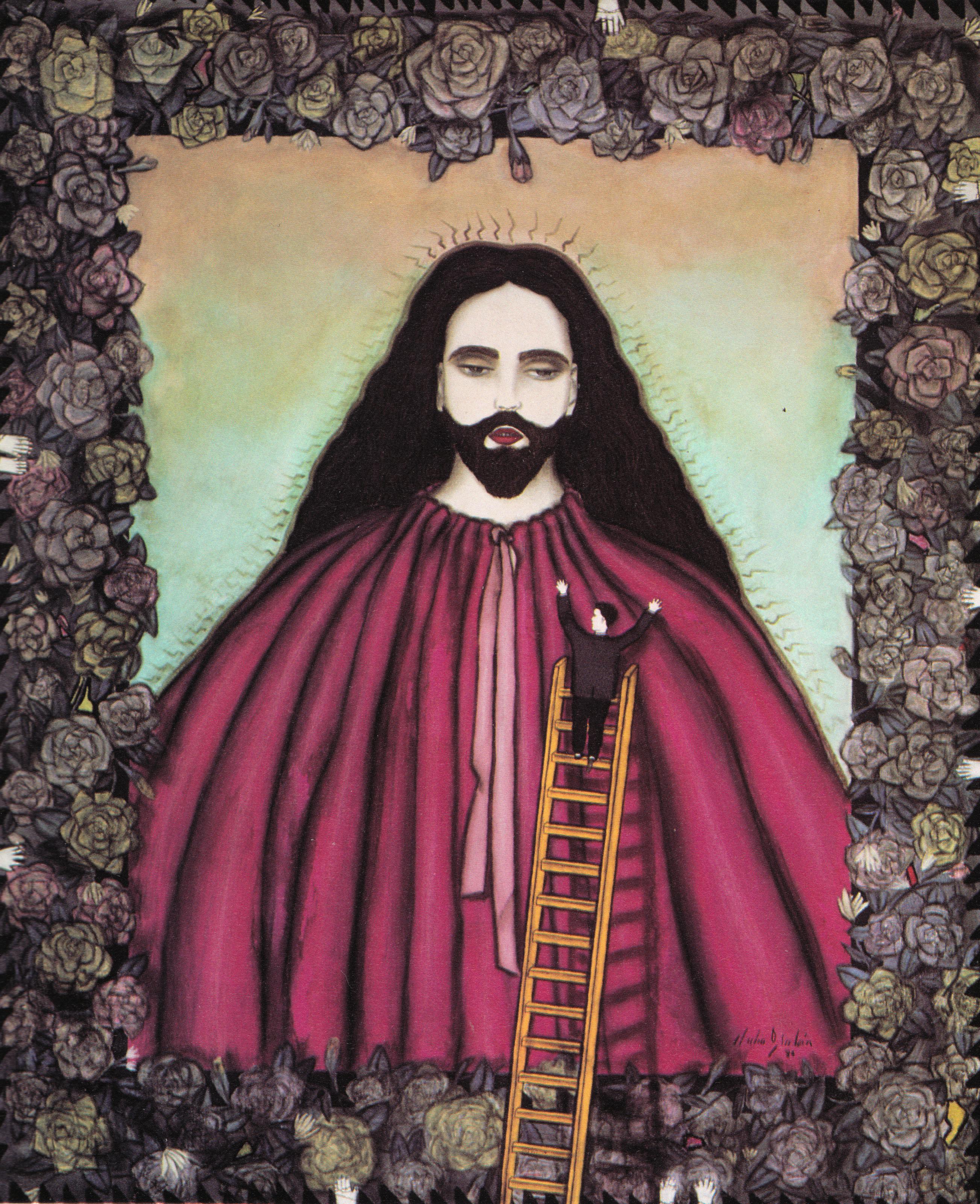 Julio Galan, Sin titulo_Untitled, 1984, oil and acrylic on canvas,  47 x39 inches_