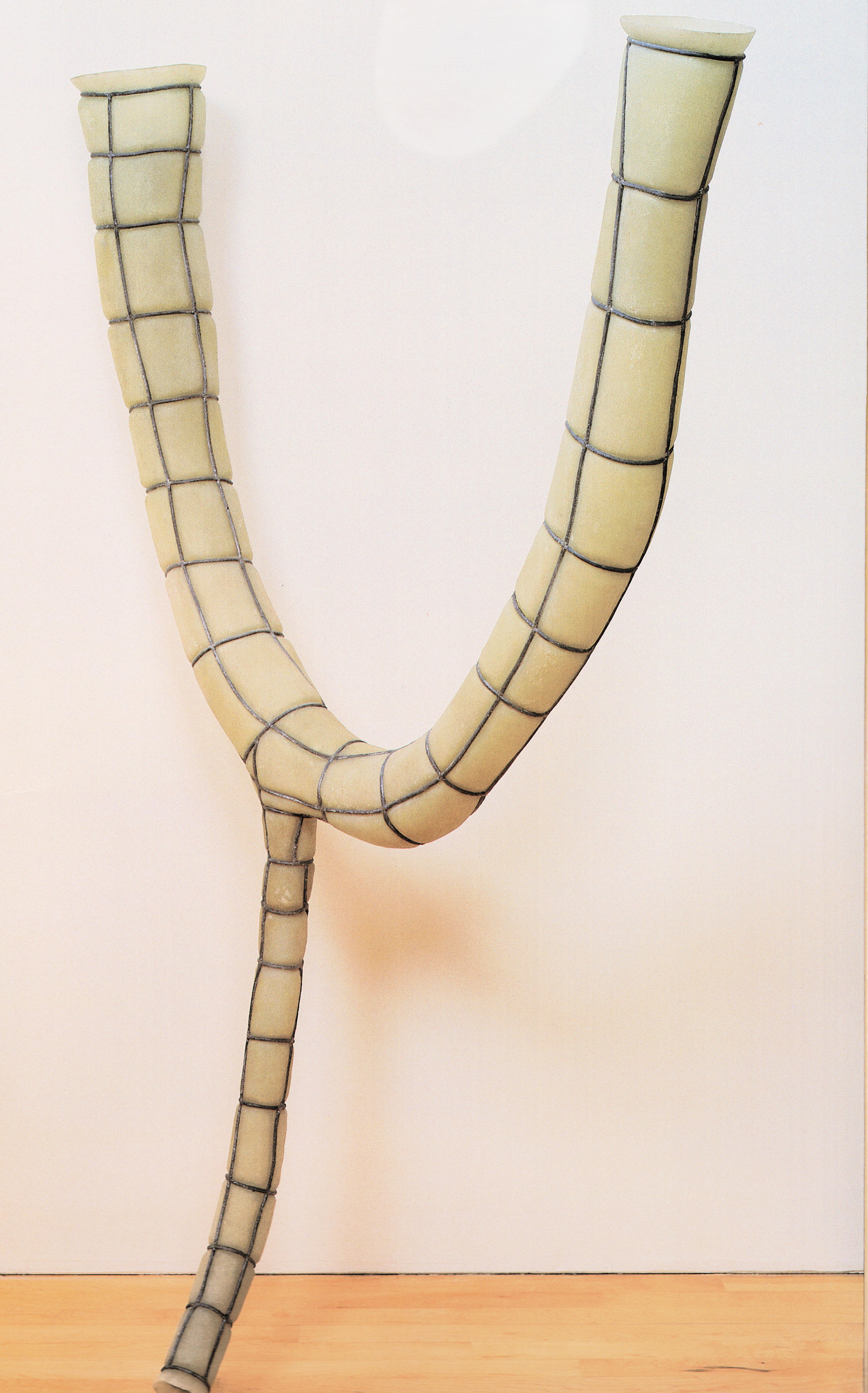 Peter Sheton, U-Bone with drain, 1990-92, mixed media, 78 x 48 x 8