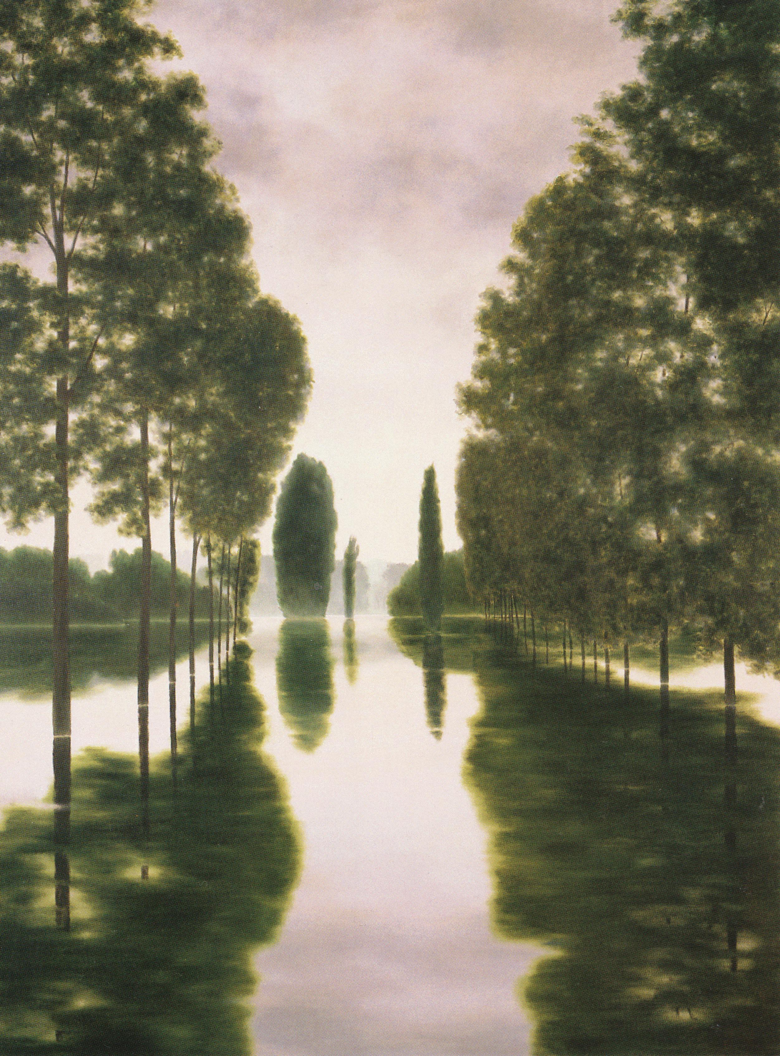 April Gornik, River Allee, 1988, oil on linen, 86 x 95 inches