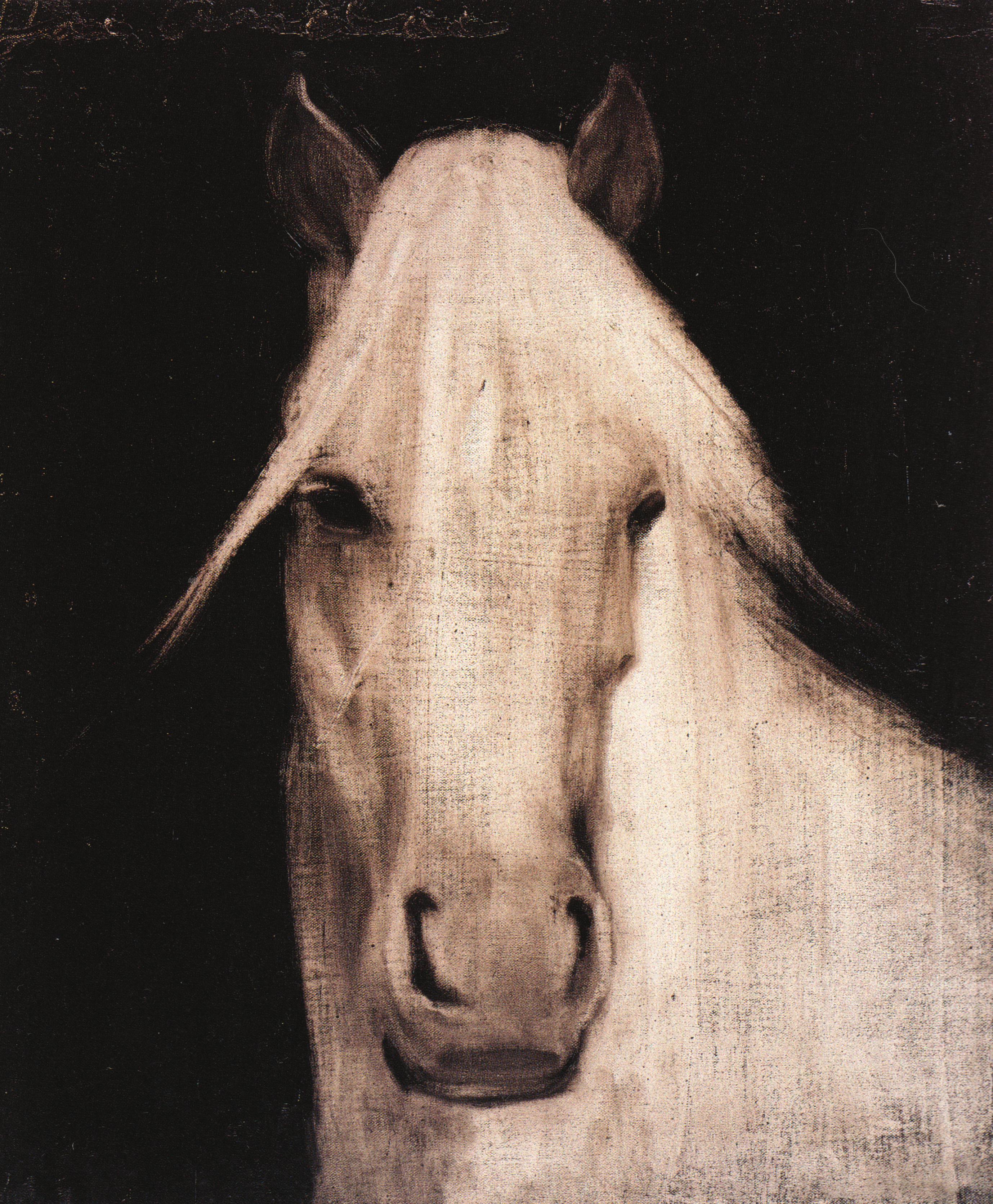 Joe Andoe, Untitled (horse face), 1993, oil on canvas, 24 x 20 inches