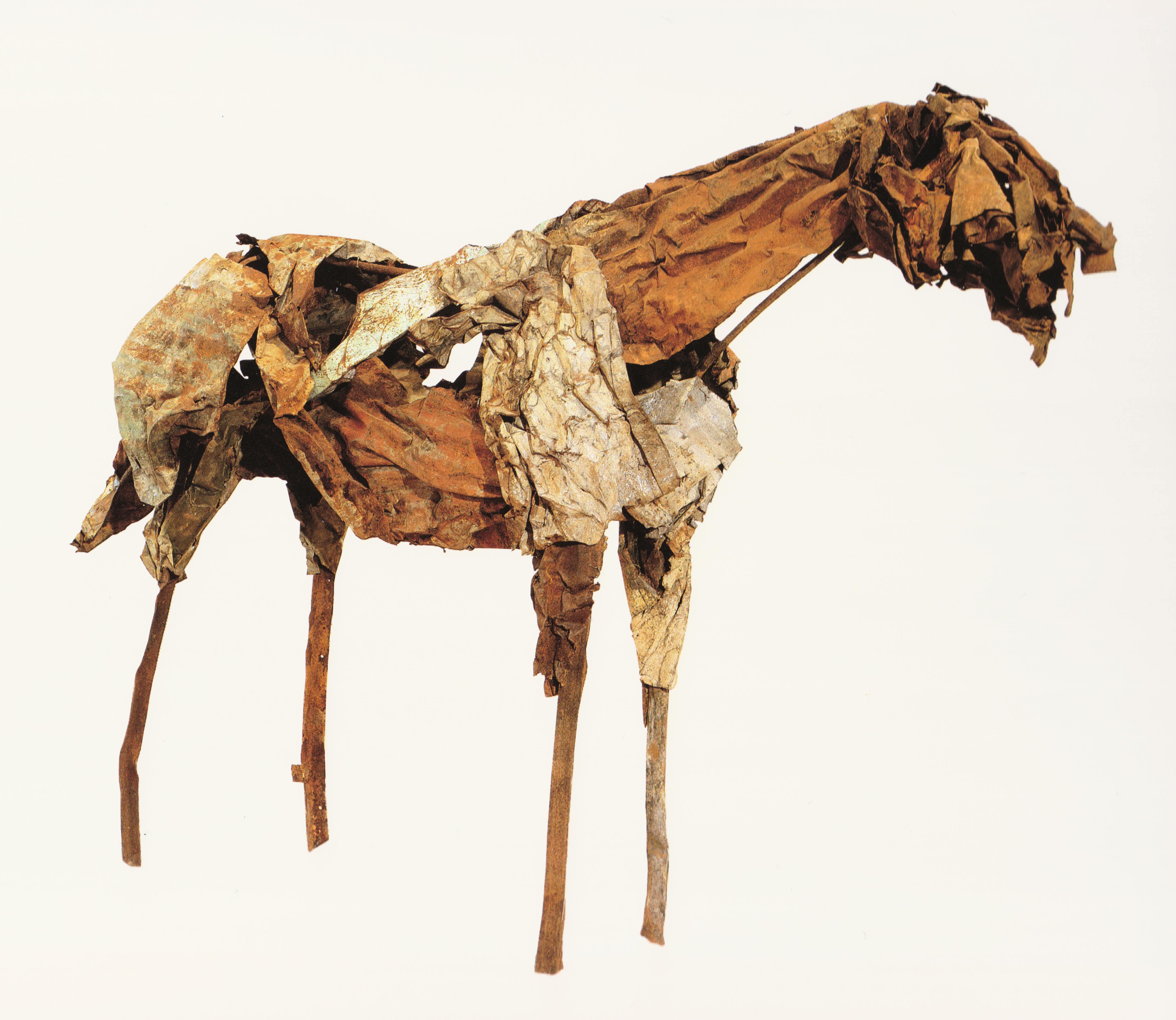 Deborah Butterfield, Maluhia, 1986, Steel, 75 x 117 x 26 inches