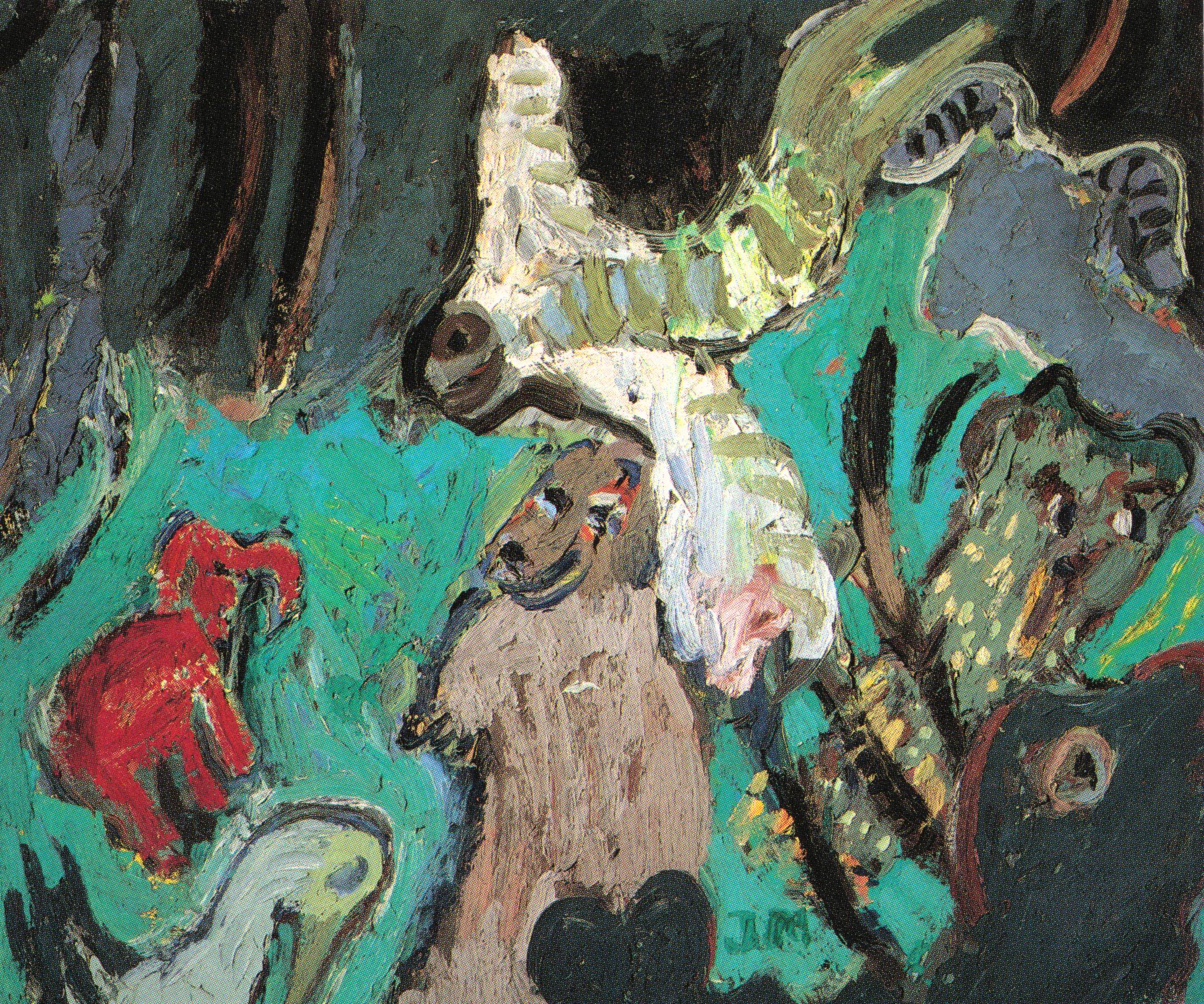 Jay Milder, Journey to the Ark, 1966, oil on canvas, 20 x 24 inches