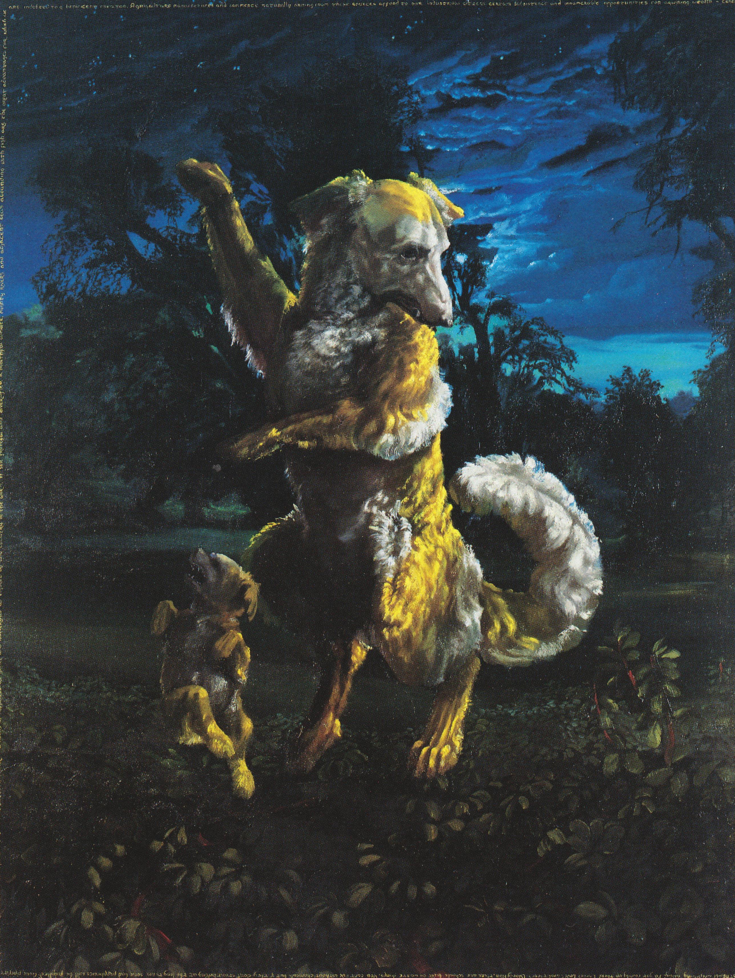 Laurie Hogin, Night Vapors, 1990, oil on canvas, 56 x 44 inches