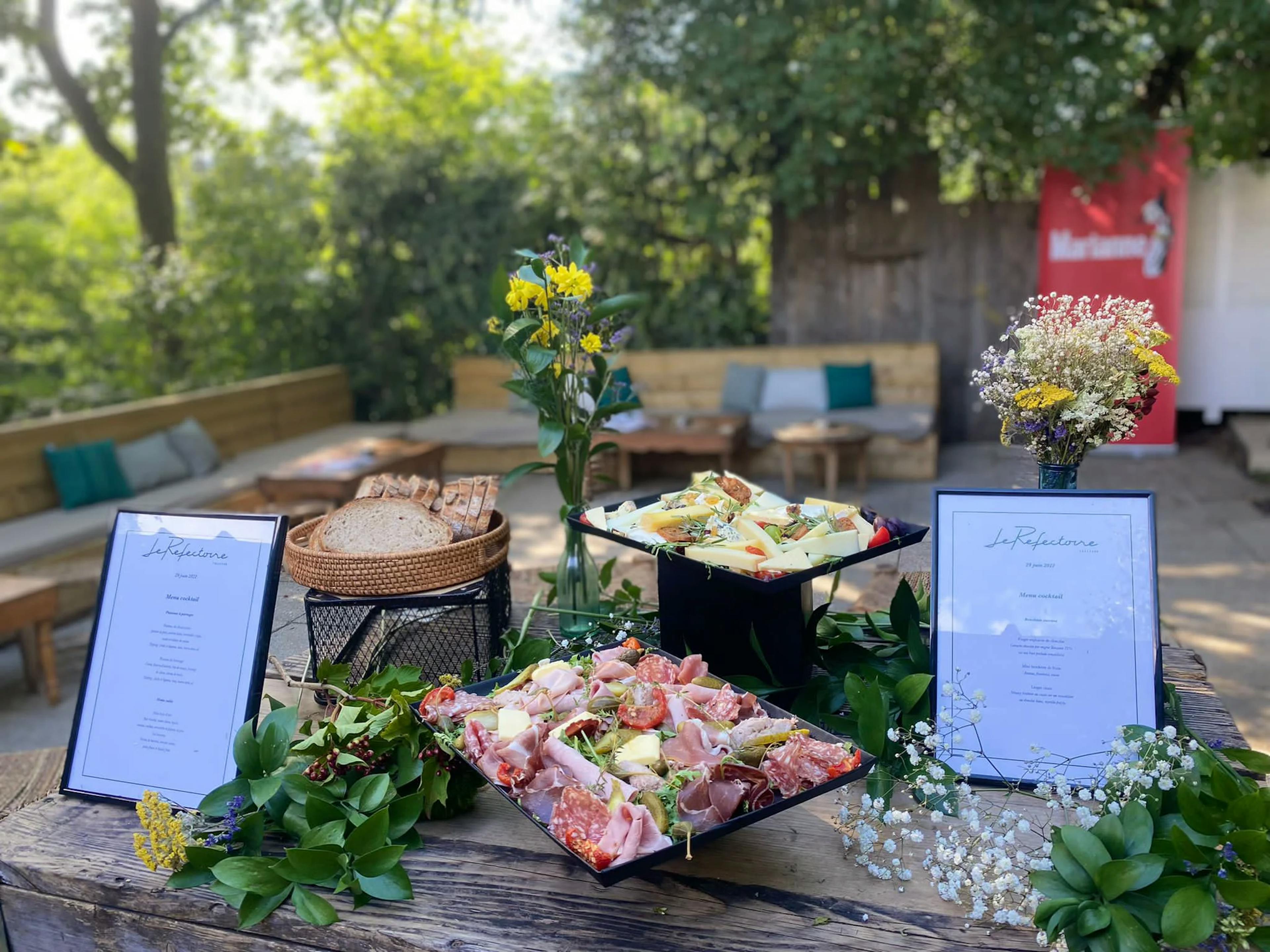 Plats à partager par le catering traiteur à Paris Le Réfectoire