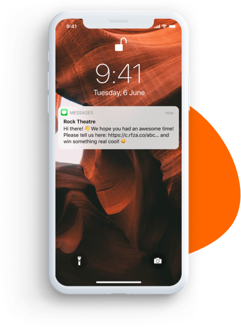 Personalized SMS message