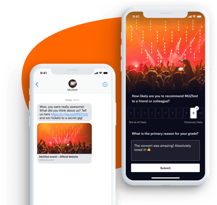 Mobile NPS survey campaign
