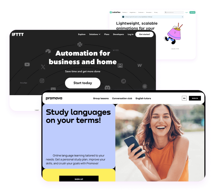 Weekly Design Inspiration: IFTTT, Promova, Cosmos and others